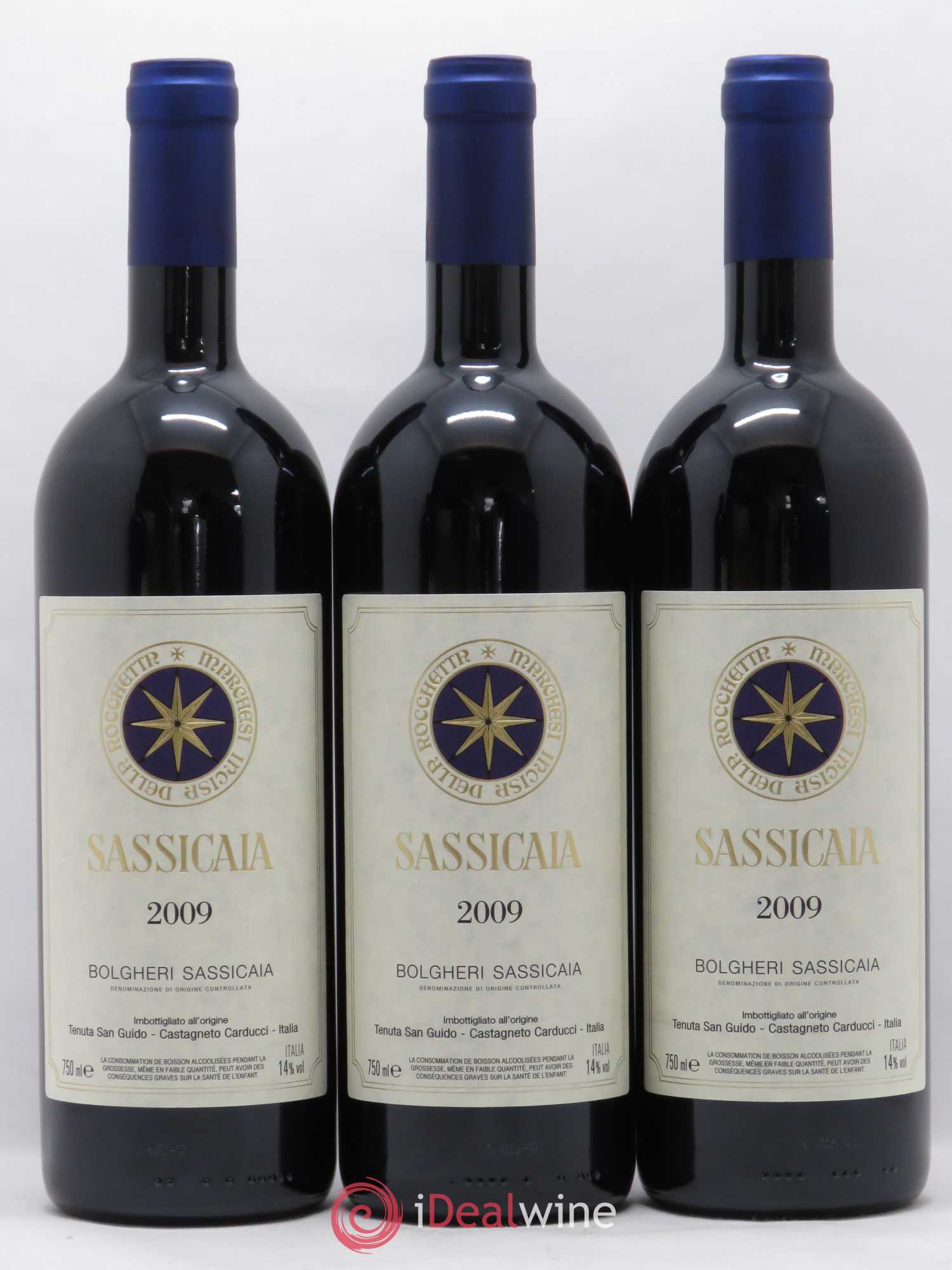 Bolgheri DOC Sassicaia Tenuta San Guido Caisse Prestige 2009 - Lotto di 12 bottiglie - 2