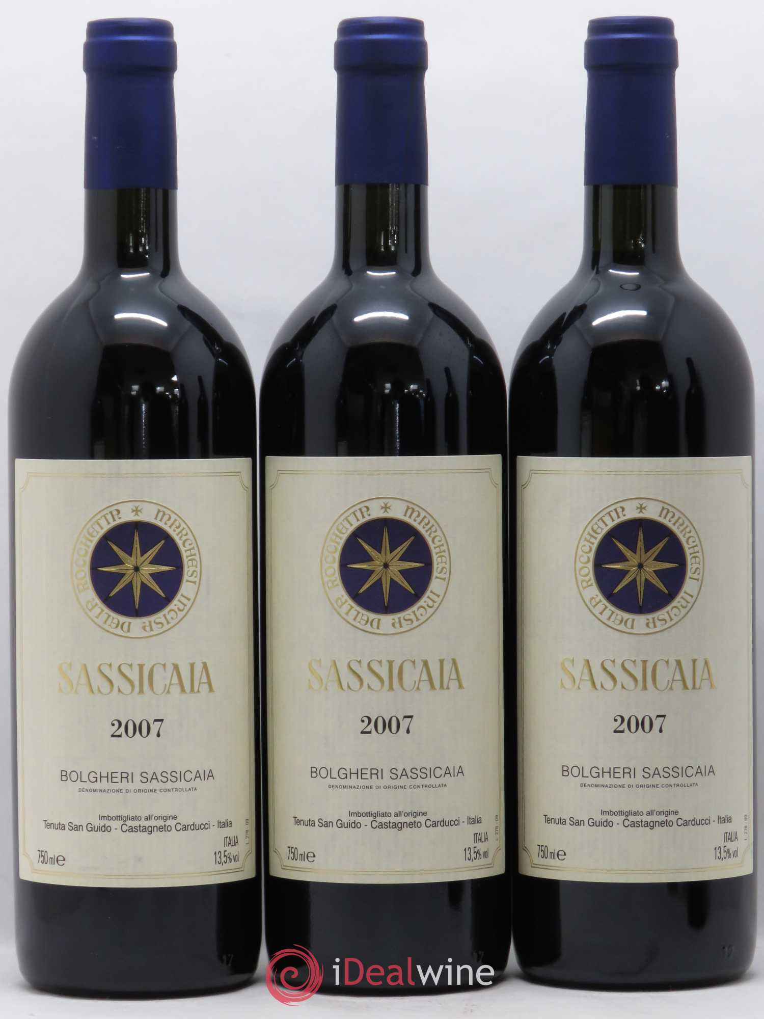 Bolgheri DOC Sassicaia Tenuta San Guido Caisse Prestige 2007 - Lotto di 12 bottiglie - 2