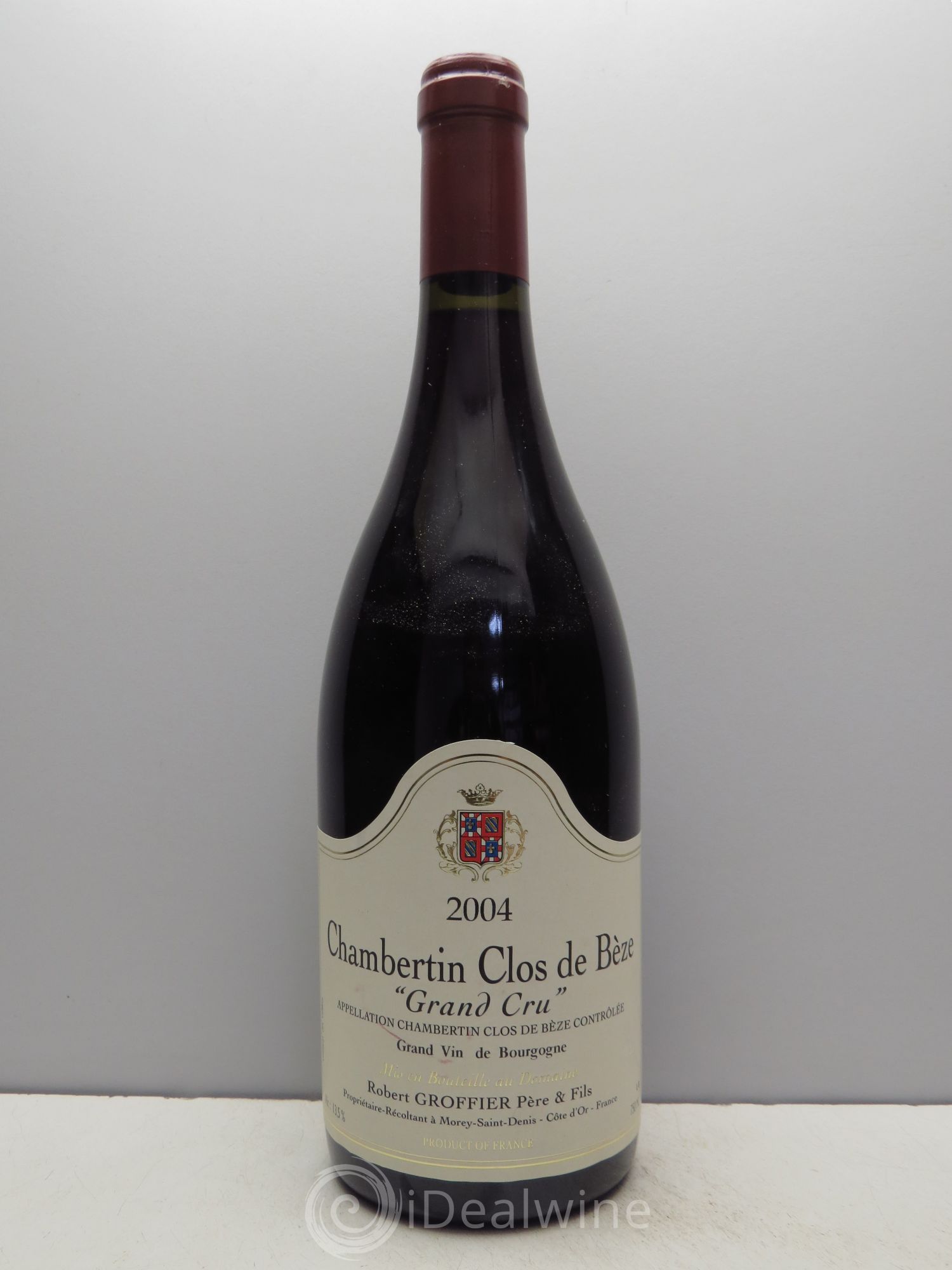 Chambertin Clos de Bèze Grand Cru Robert Groffier Père & Fils (Domaine) 2004 - Lot de 1 bouteille - 0