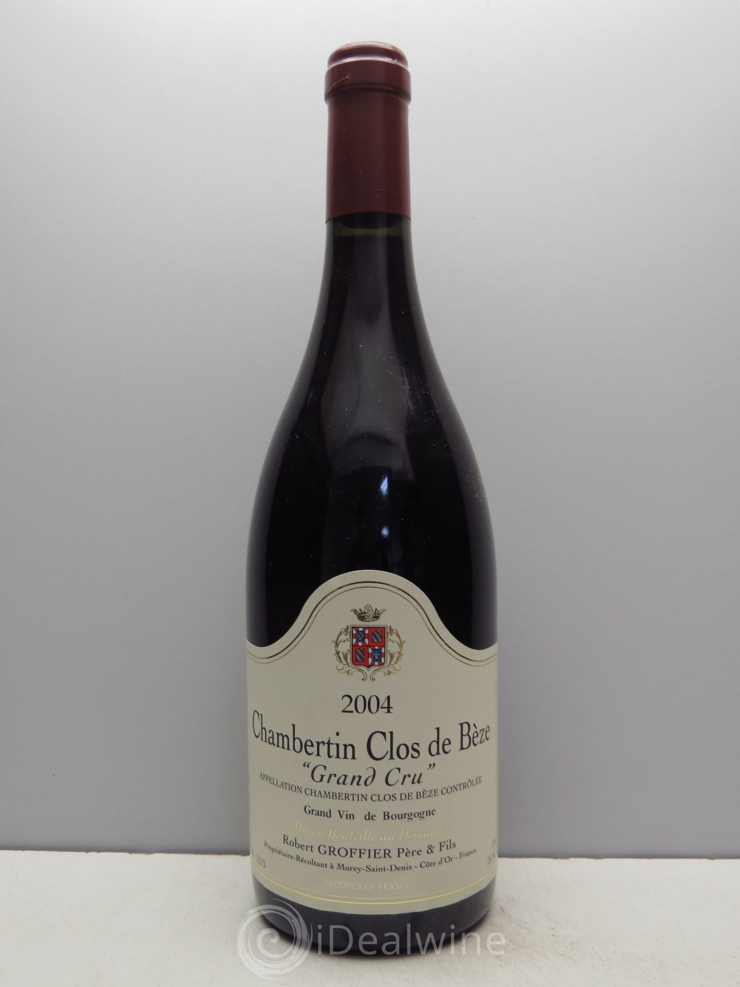 Chambertin Clos de Bèze Grand Cru Robert Groffier Père & Fils (Domaine) 2004 - Lot de 1 bouteille - 0