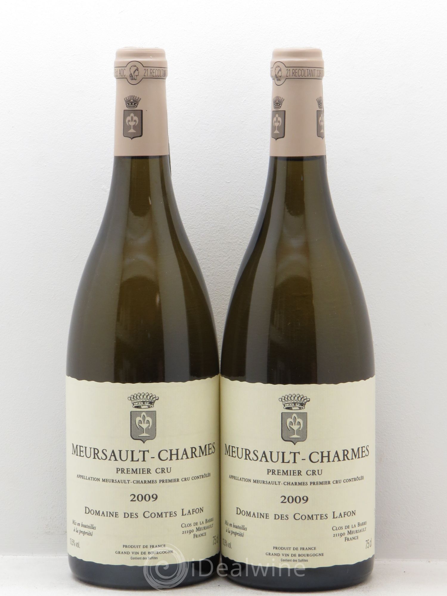 Meursault 1er Cru Charmes Comtes Lafon (Domaine des) 2009 - Lot de 2 bouteilles - 0