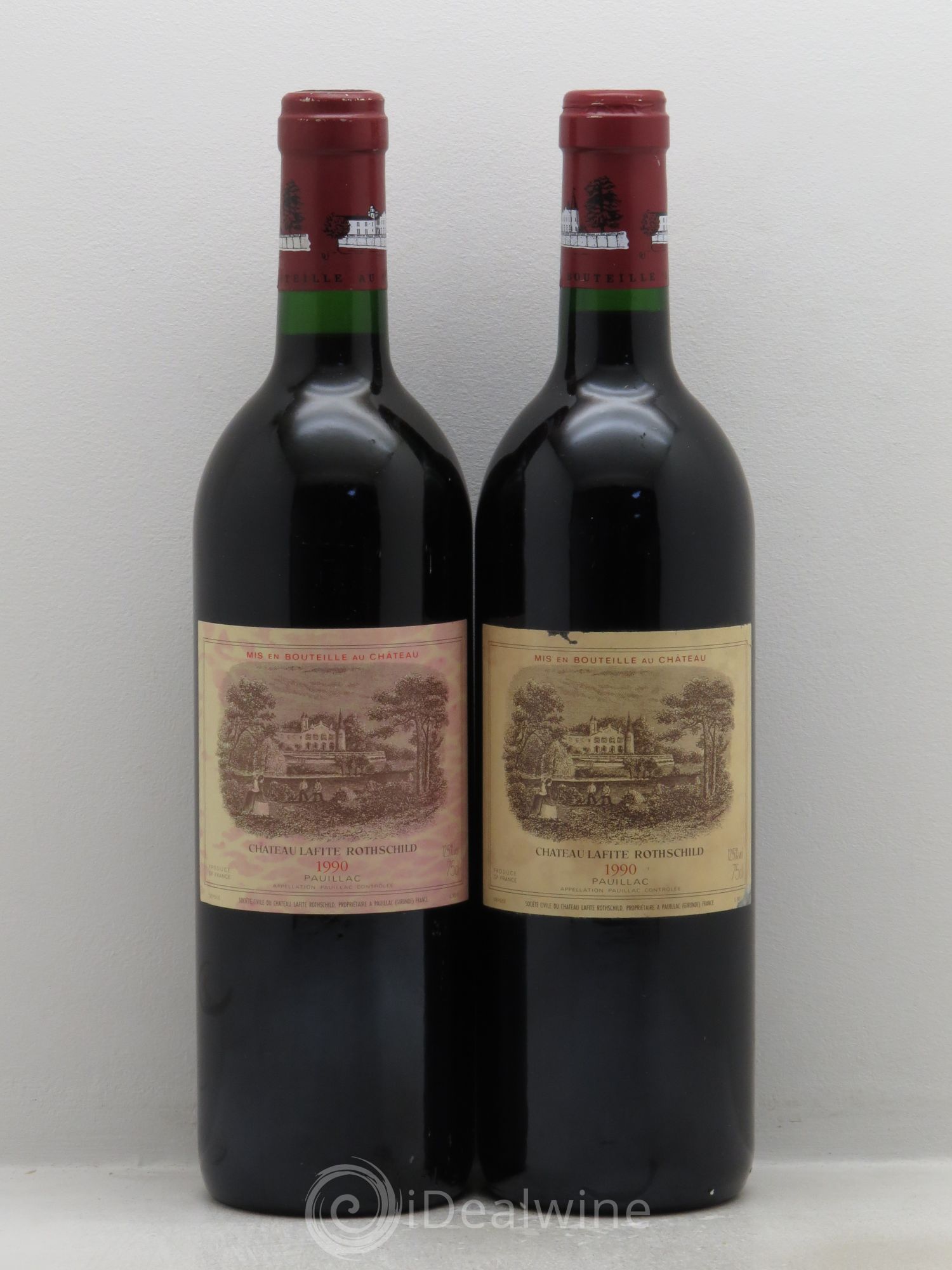 Château Lafite Rothschild 1er Grand Cru Classé 1990 - Lot de 2 bouteilles - 0
