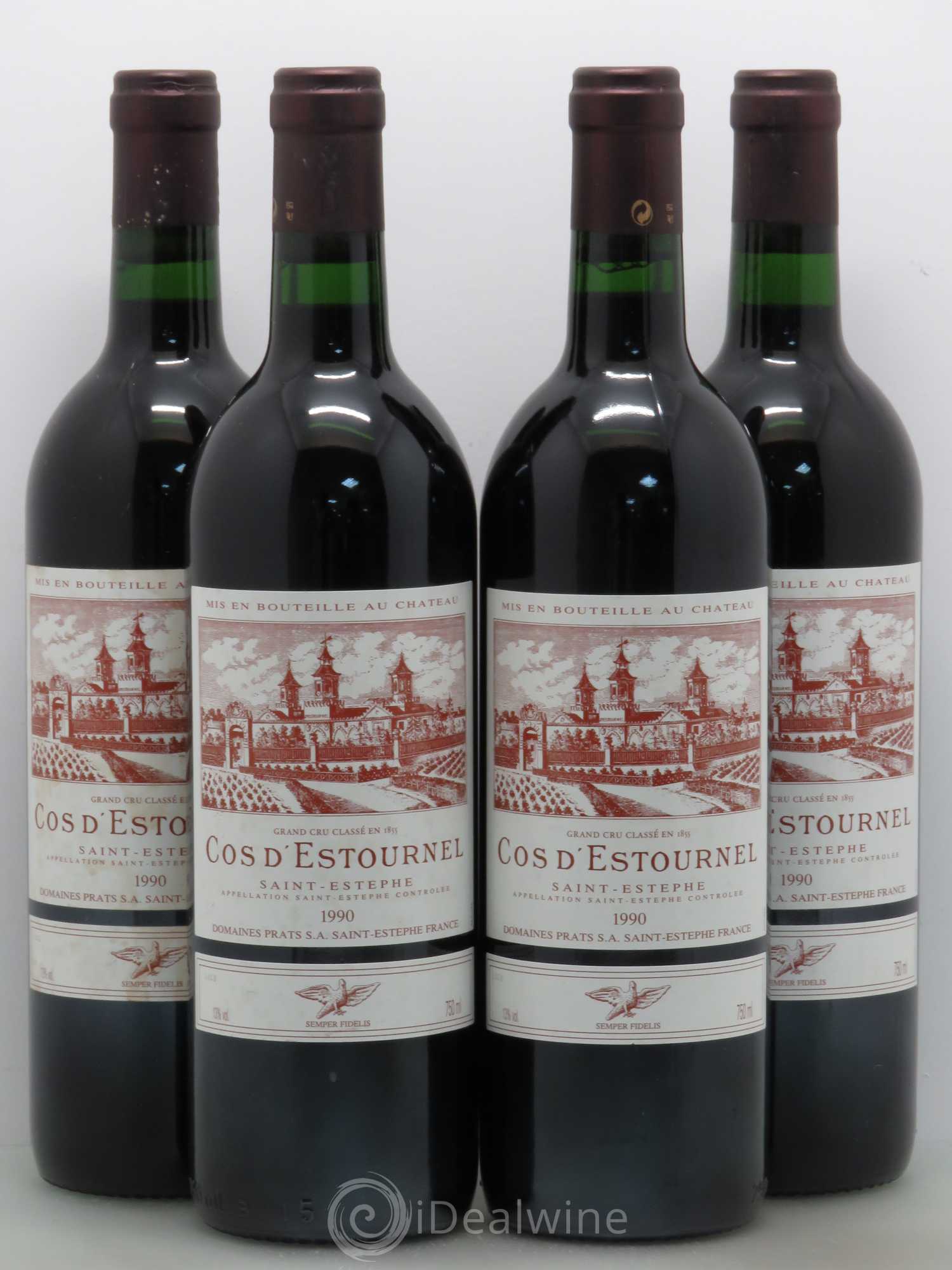 Cos d'Estournel 2ème Grand Cru Classé 1990 - Lot de 4 bouteilles - 0