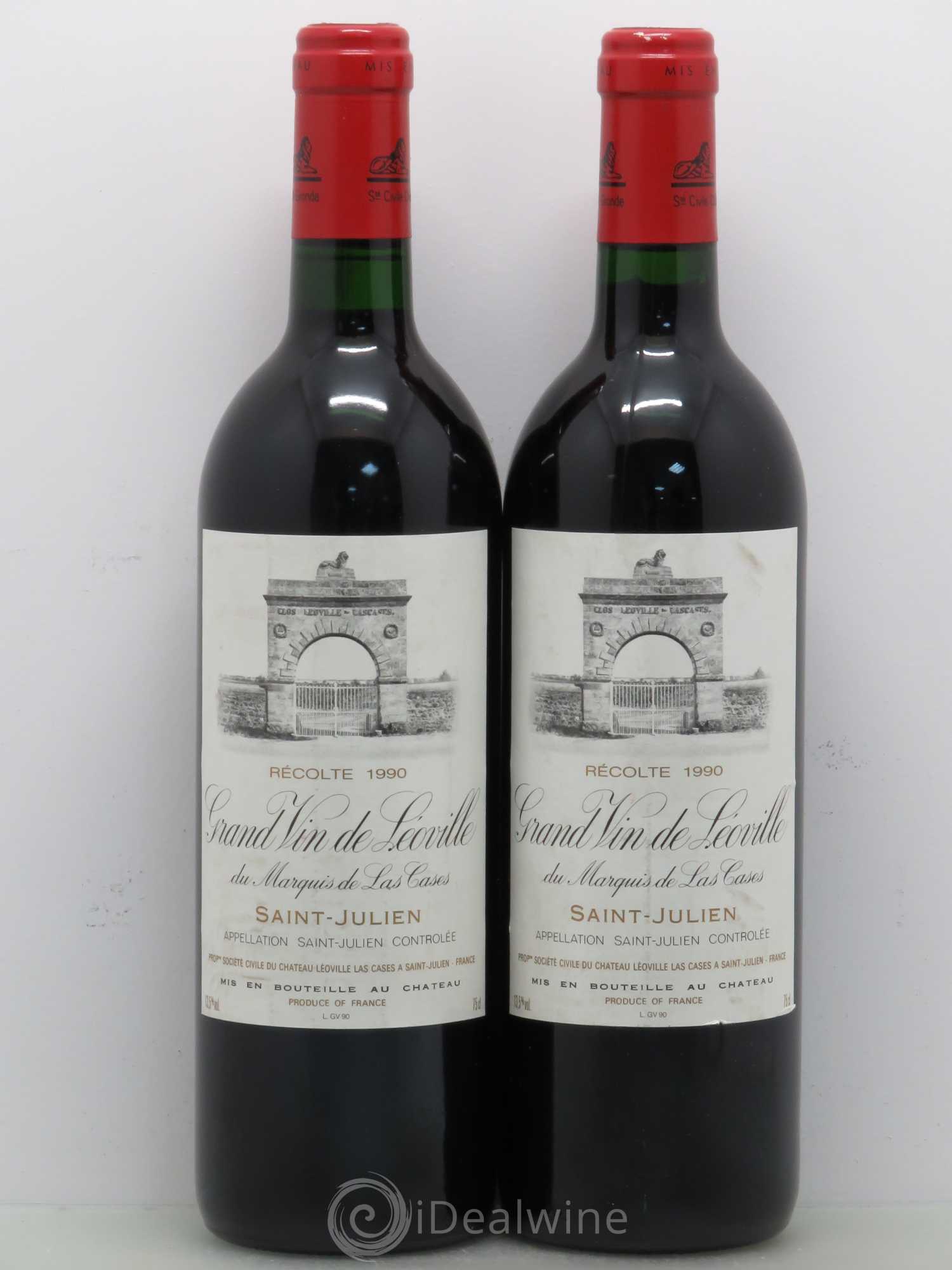 Château Léoville Las Cases 2ème Grand Cru Classé 1990 - Lot de 2 bouteilles - 0