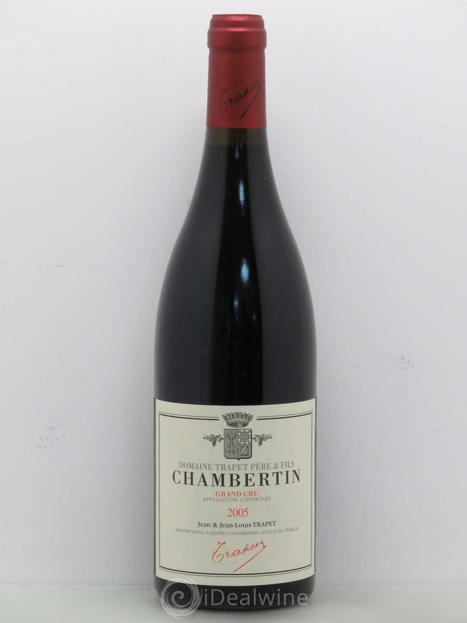 Chambertin Grand Cru Domaine Trapet 2005 - Lot de 1 bouteille - 0