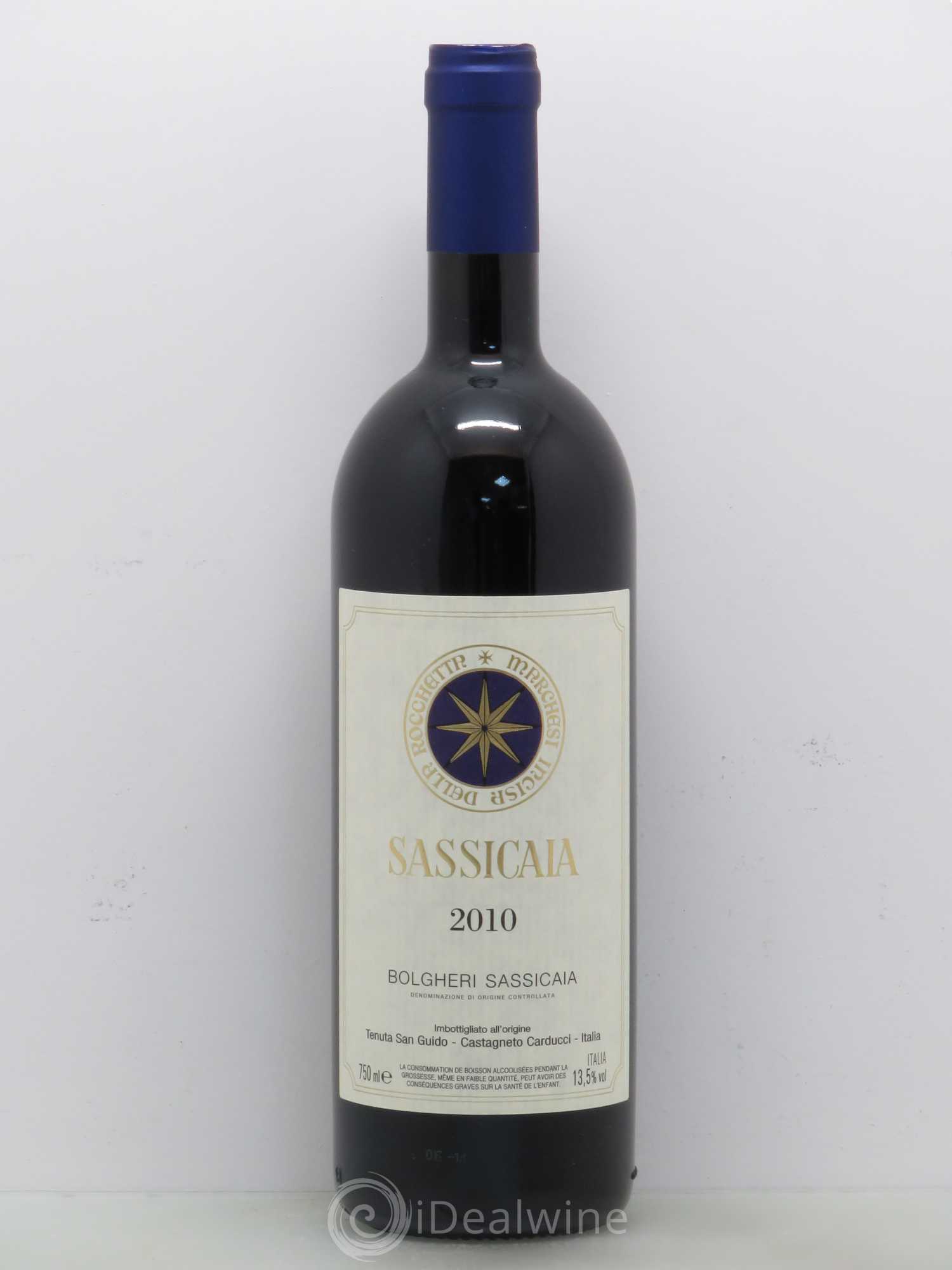 Bolgheri DOC Sassicaia Tenuta San Guido 2010 - Lot de 1 bouteille - 0