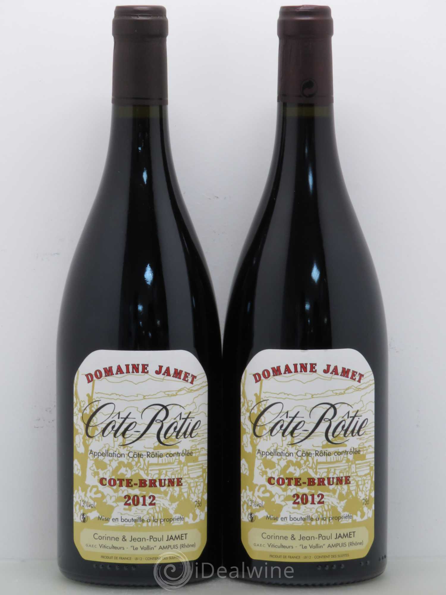 Côte-Rôtie Côte Brune Jamet (Domaine) 2012 - Lot de 2 bouteilles - 0