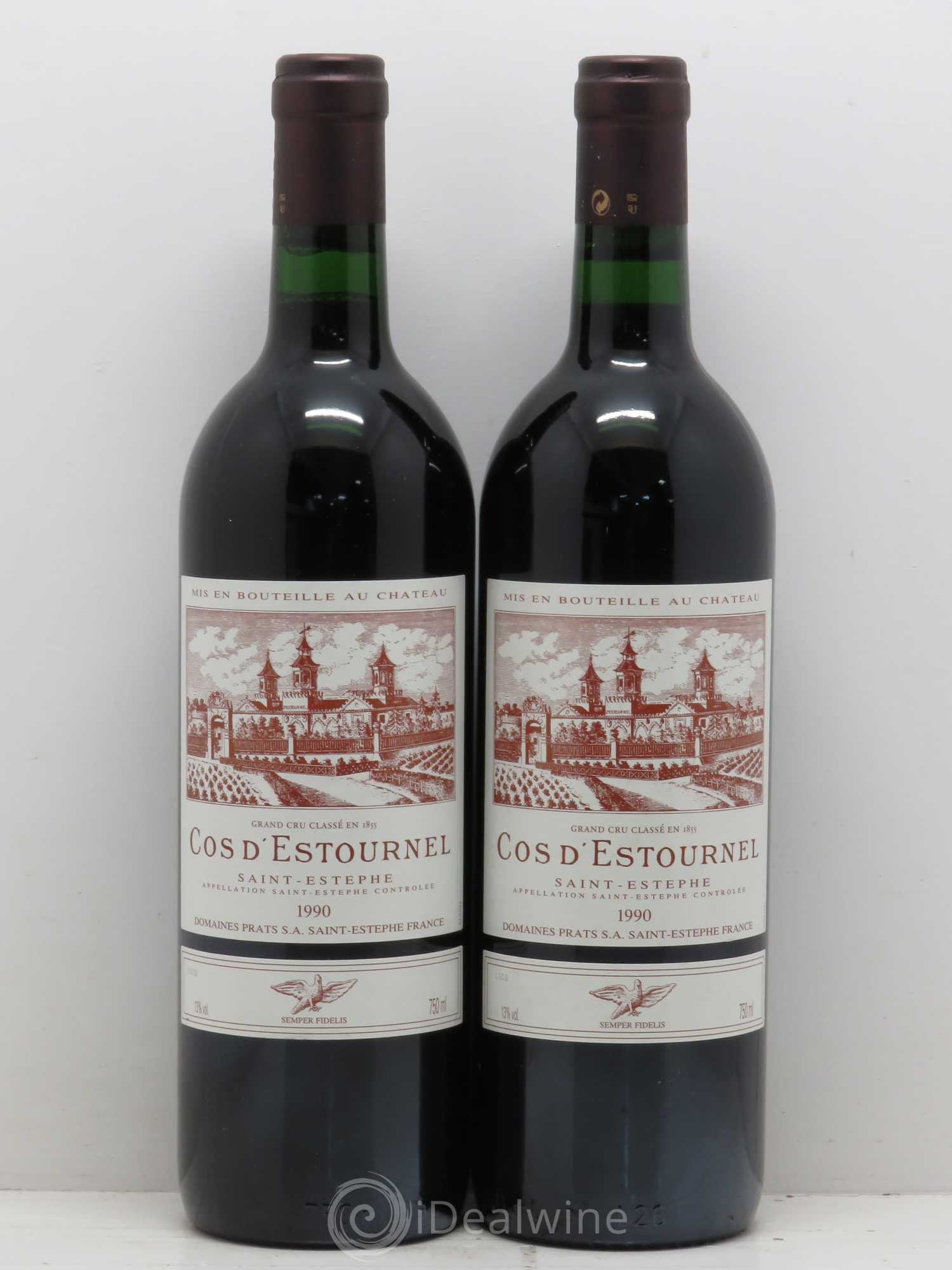 Cos d'Estournel 2ème Grand Cru Classé 1990 - Lot de 2 bouteilles - 0
