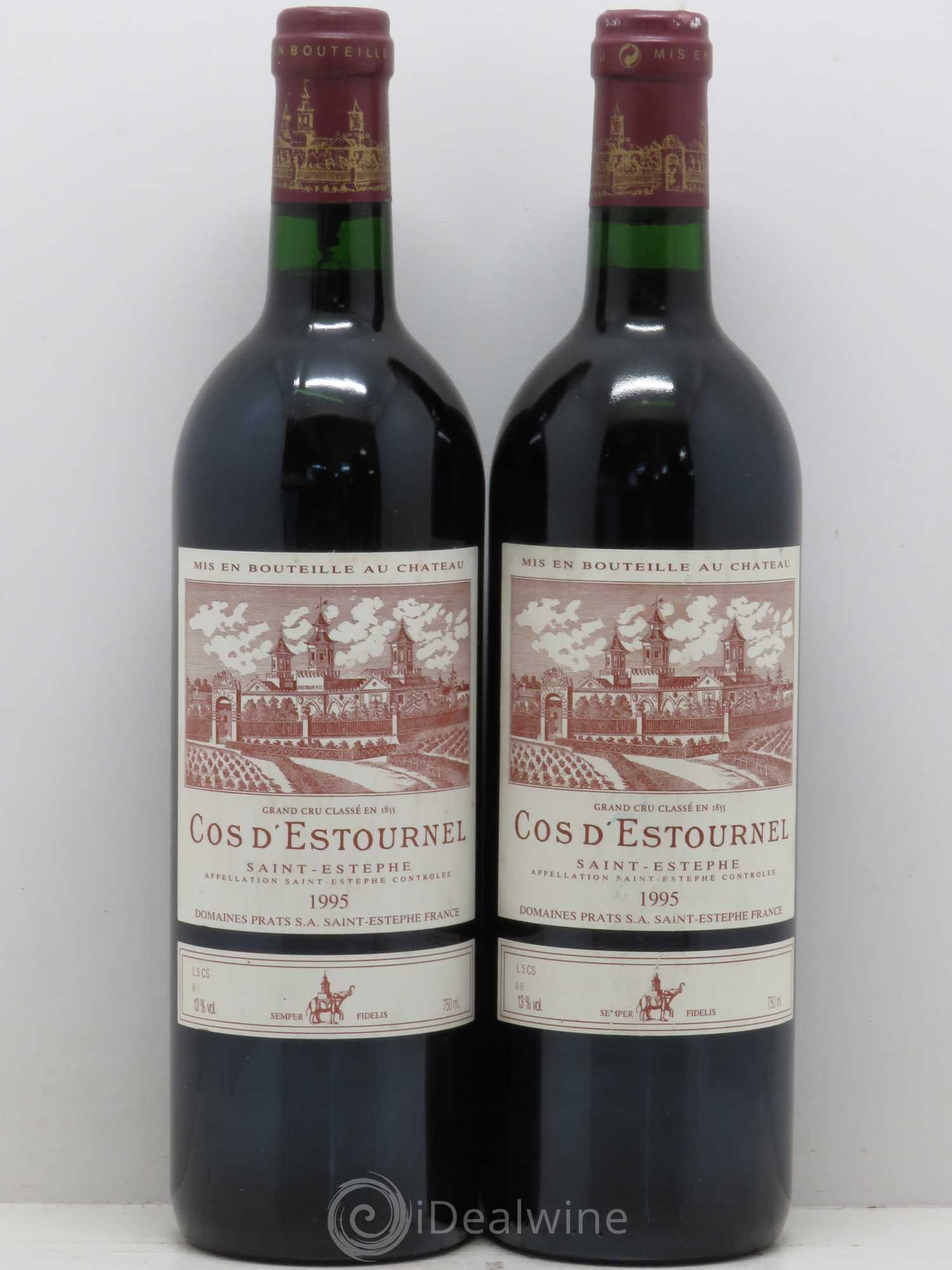 Cos d'Estournel 2ème Grand Cru Classé 1995 - Lot de 2 bouteilles - 0