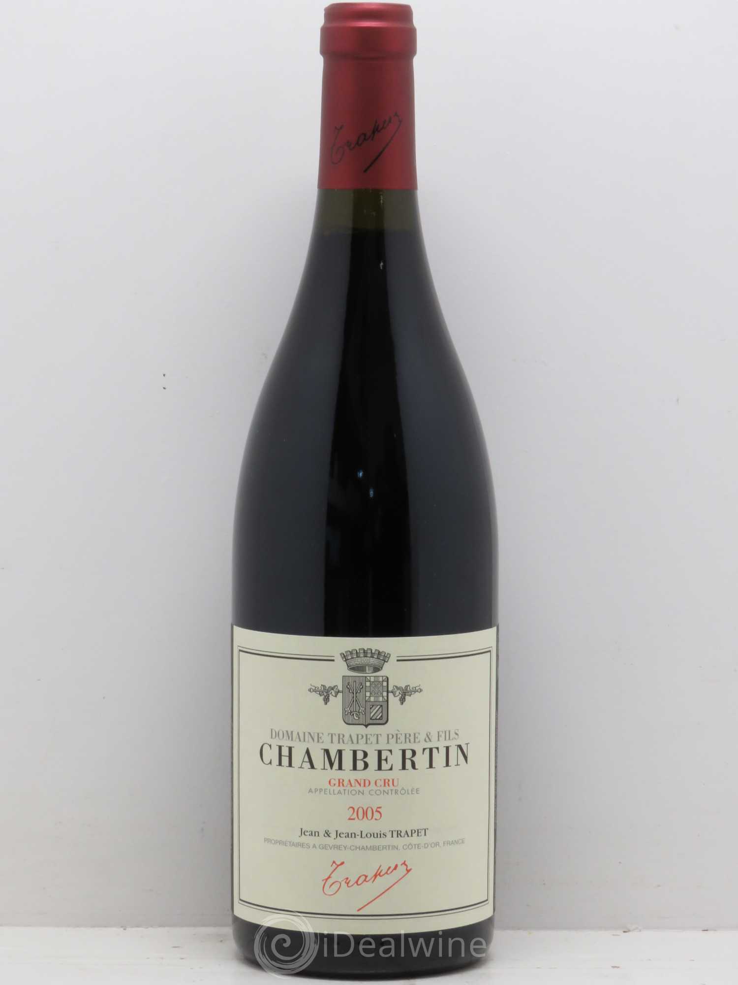 Chambertin Grand Cru Domaine Trapet 2005 - Lot de 1 bouteille - 0