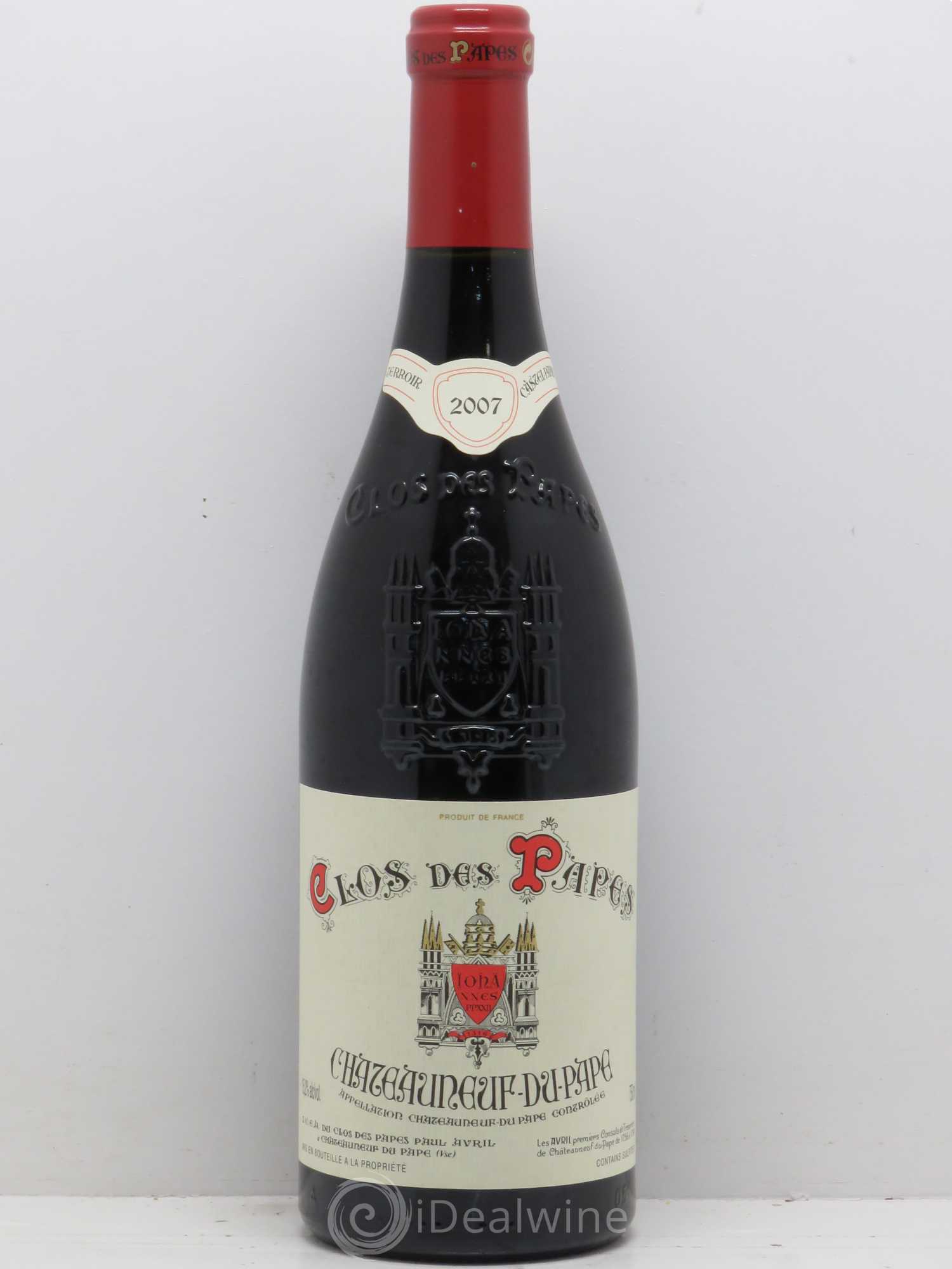 Châteauneuf-du-Pape Clos des Papes - Paul Avril 2007 - Lot de 1 bouteille - 0
