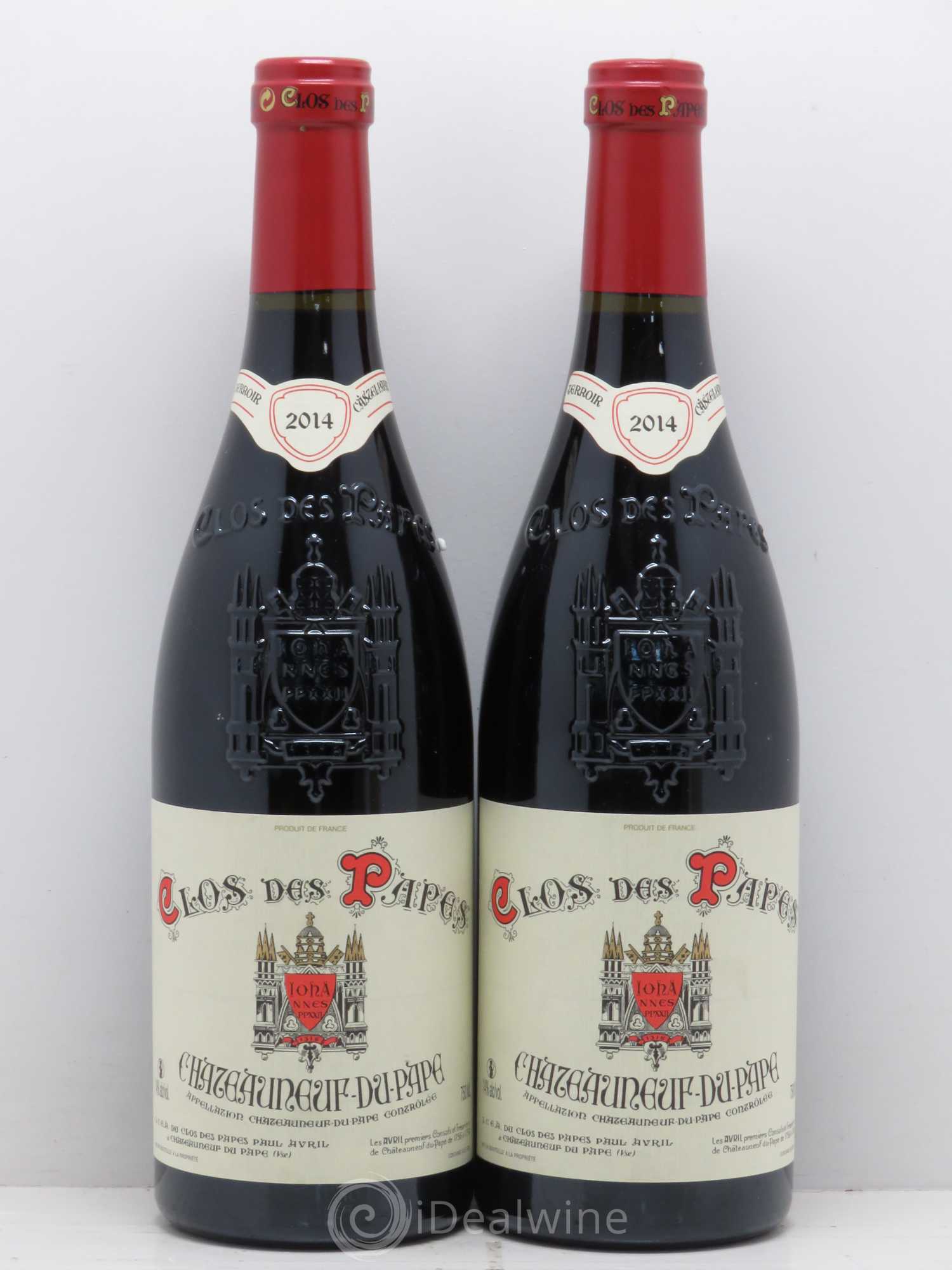 Châteauneuf-du-Pape Clos des Papes - Paul Avril (sans prix de réserve) 2014 - Lot de 2 bouteilles - 0