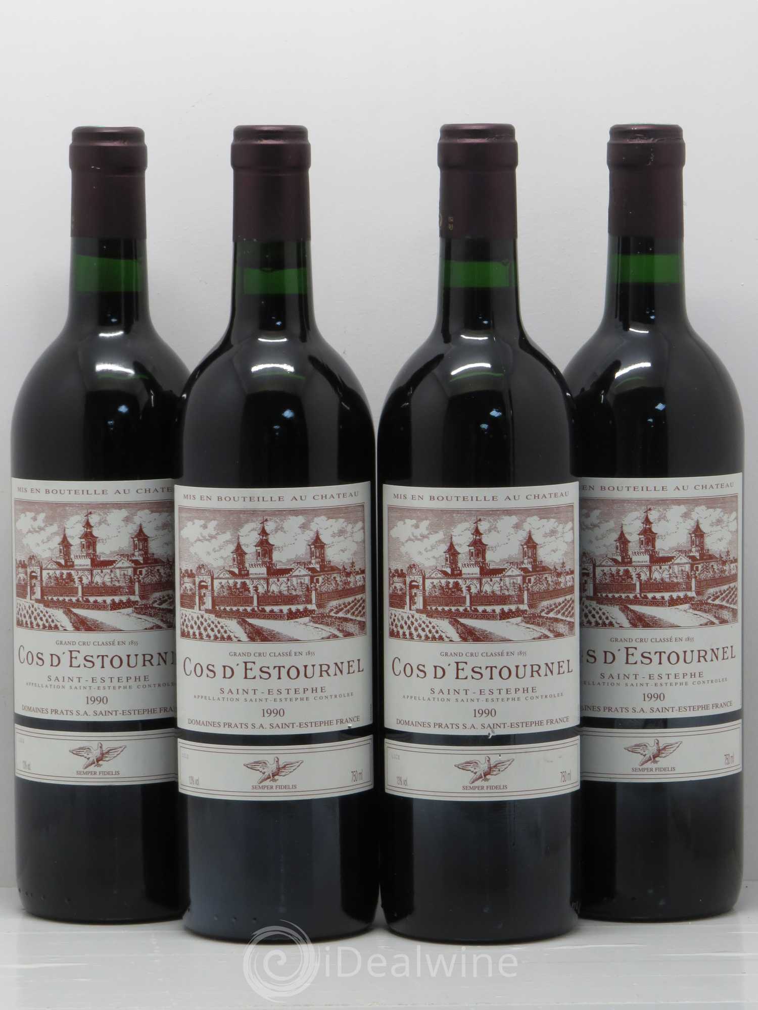 Cos d'Estournel 2ème Grand Cru Classé 1990 - Lot de 4 bouteilles - 0