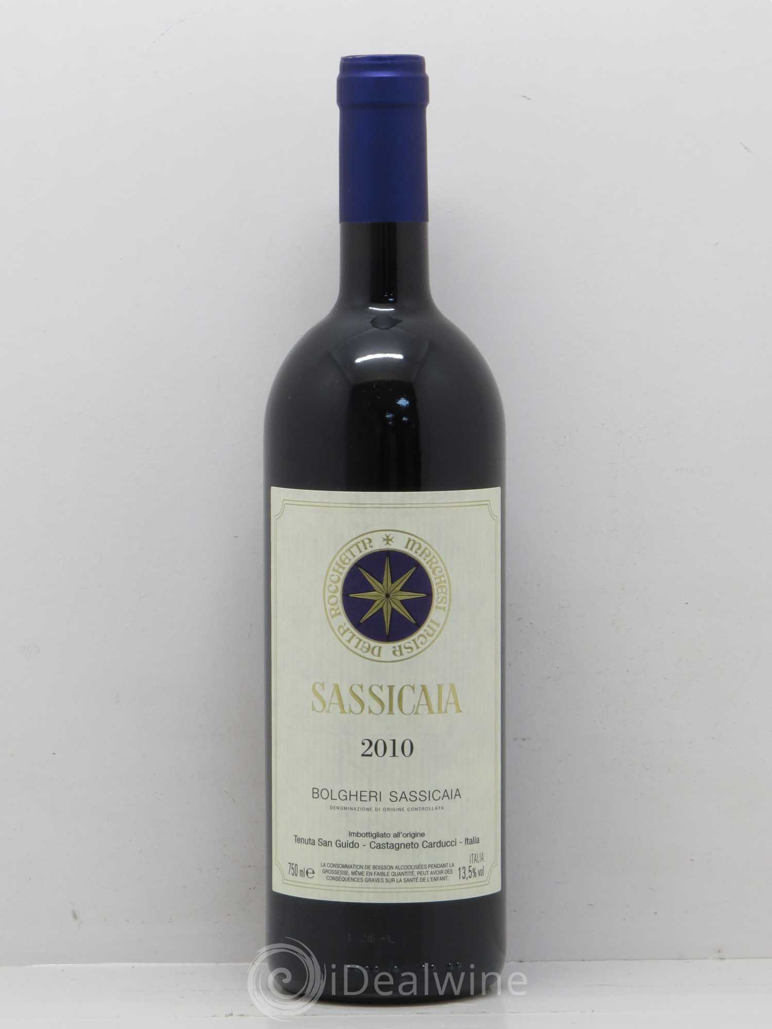 Bolgheri DOC Sassicaia Tenuta San Guido 2010 - Lot de 1 bouteille - 0