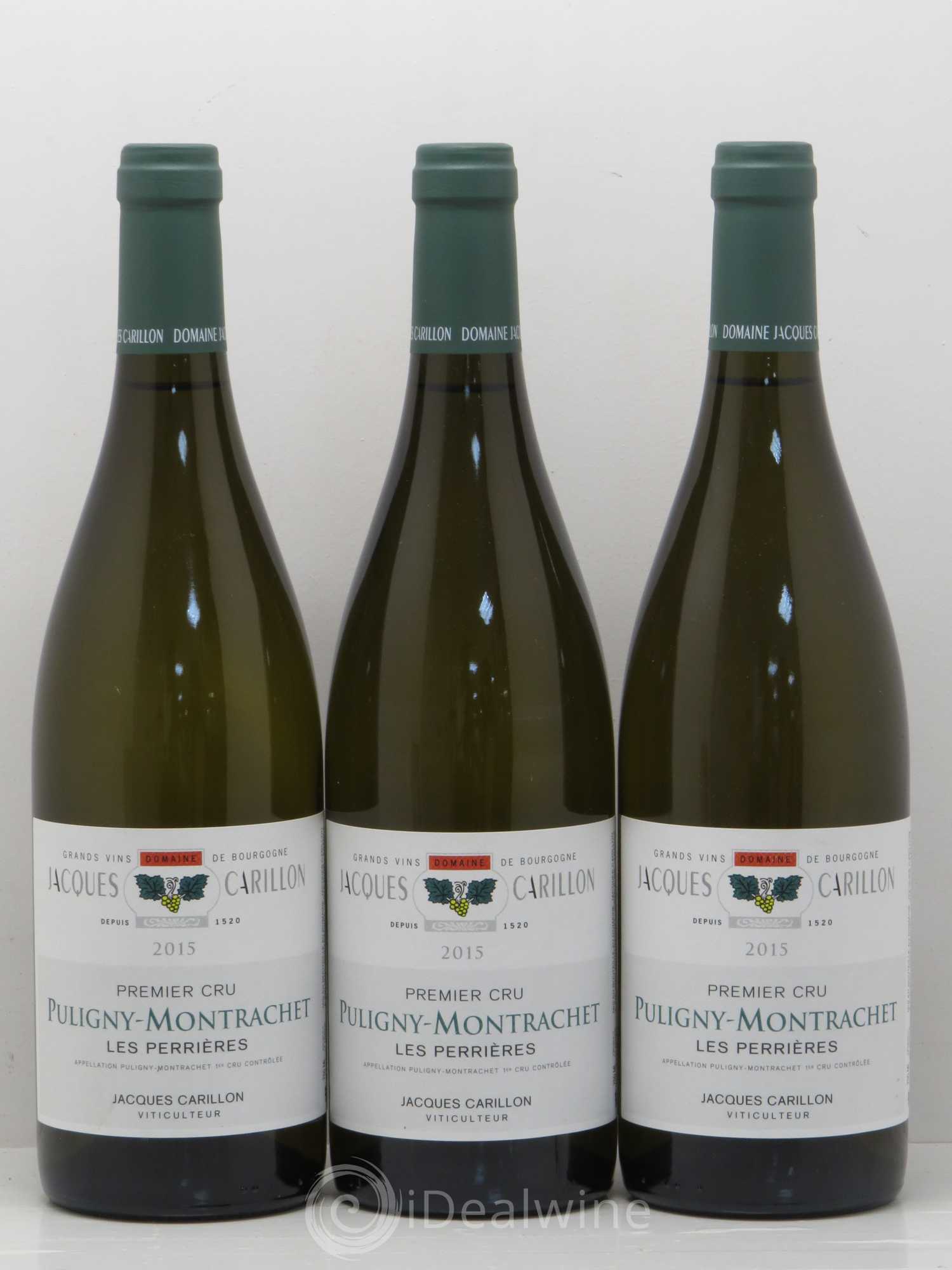 Puligny-Montrachet 1er Cru Les Perrières Jacques Carillon 2015 - Posten von 3 Flaschen - 0