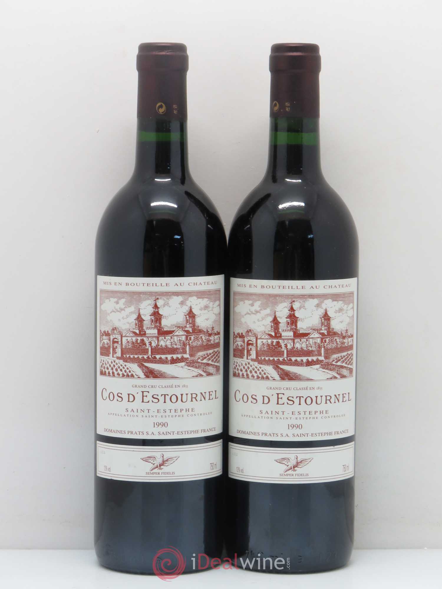 Cos d'Estournel 2ème Grand Cru Classé 1990 - Lot de 2 bouteilles - 0