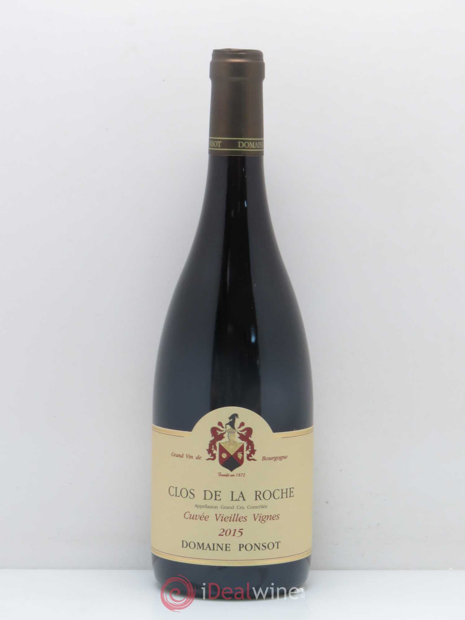 Clos de la Roche Grand Cru Vieilles Vignes Ponsot (Domaine) Vieilles vignes 2015 - Lot de 1 bouteille - 0