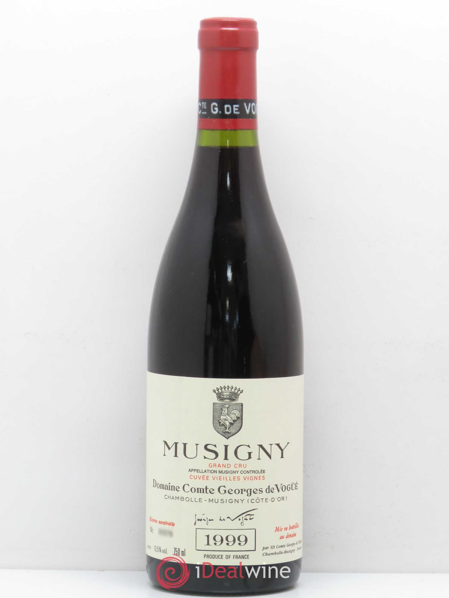 Musigny Grand Cru Cuvée Vieilles Vignes Comte Georges de Vogüé 1999 - Lot de 1 bouteille - 0