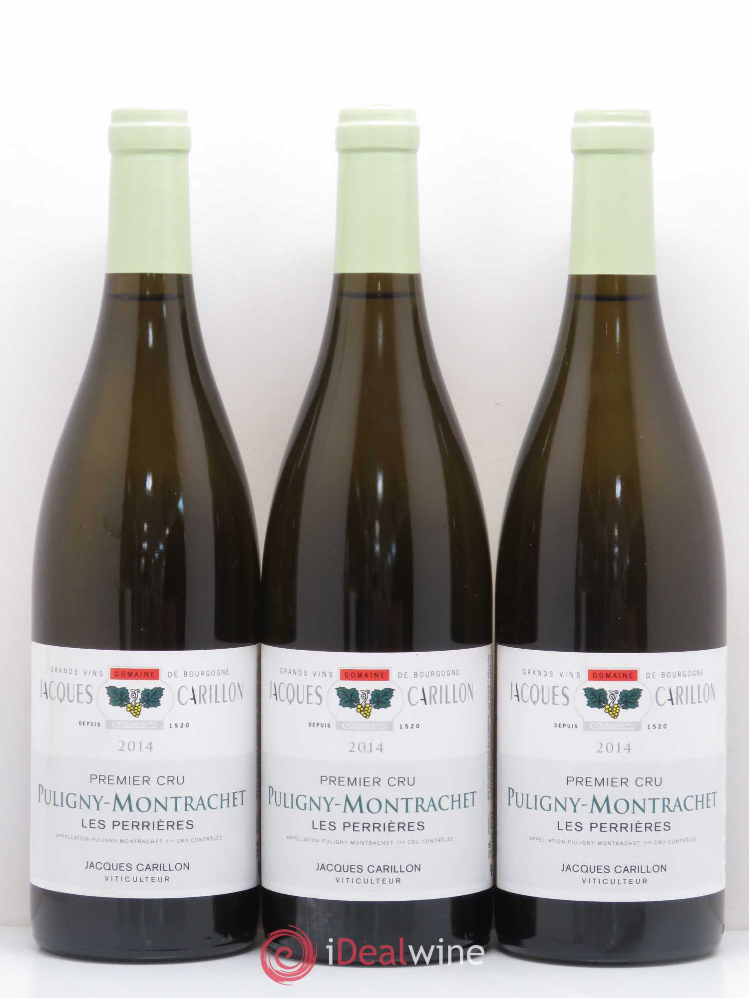 Puligny-Montrachet 1er Cru Perrieres Domaine Jacques Carillon 2014 - Posten von 3 Flaschen - 0