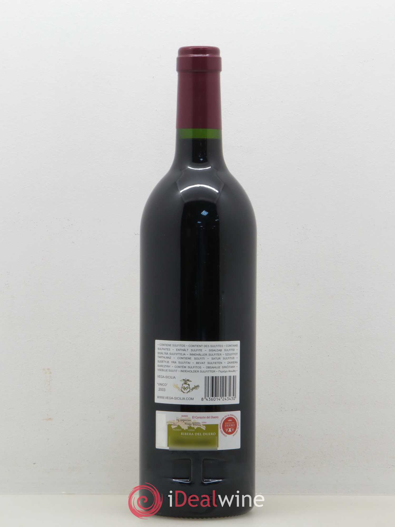 Ribera Del Duero DO Vega Sicilia Unico Famille Alvarez 2003 - Posten von 1 Flasche - 1