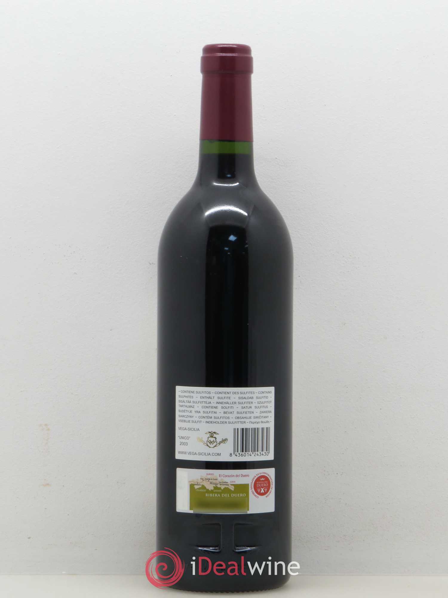 Ribera Del Duero DO Vega Sicilia Unico Famille Alvarez 2003 - Lot de 1 bouteille - 1