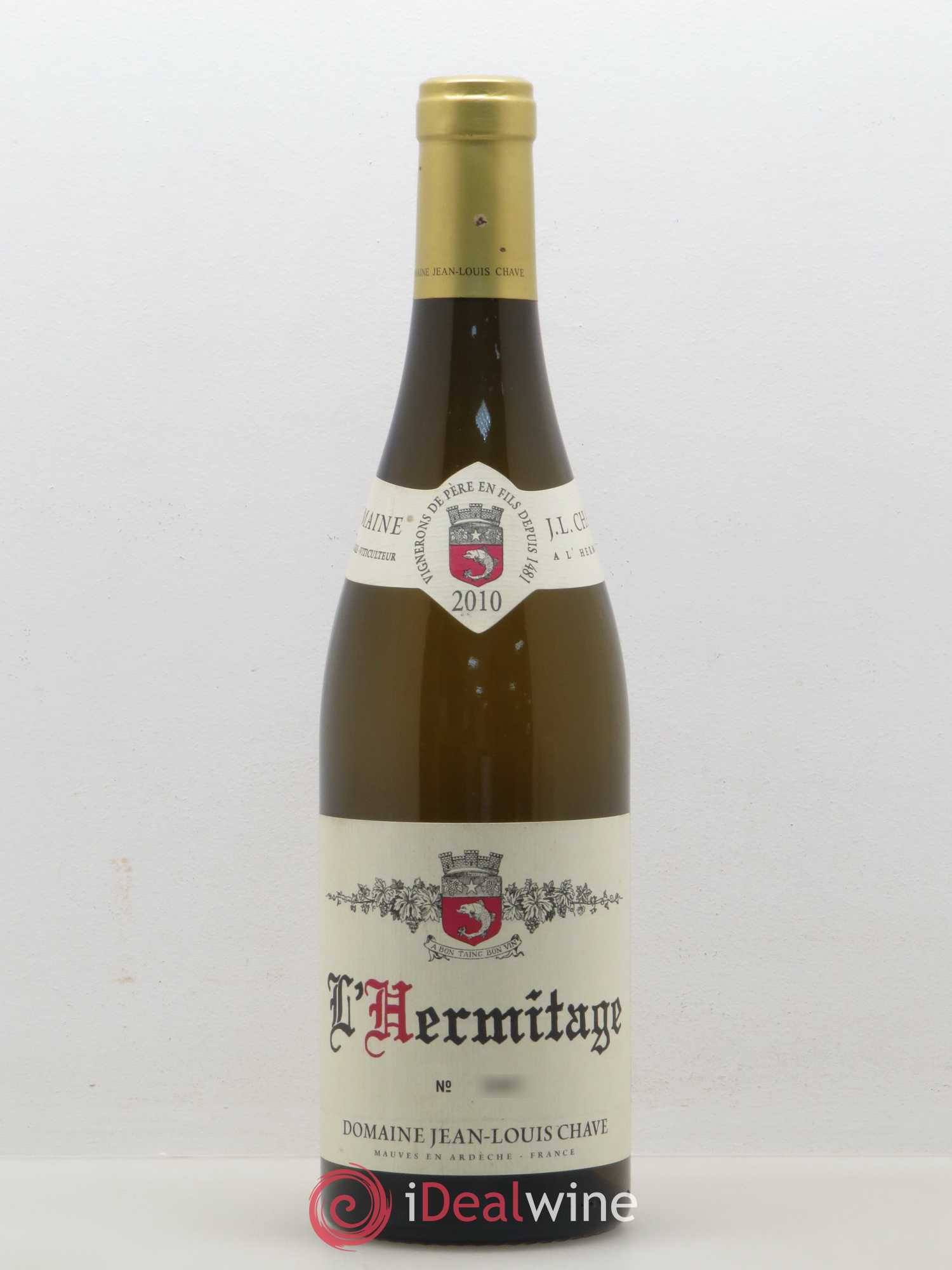 Hermitage Jean-Louis Chave 2010 - Lot de 1 bouteille - 0