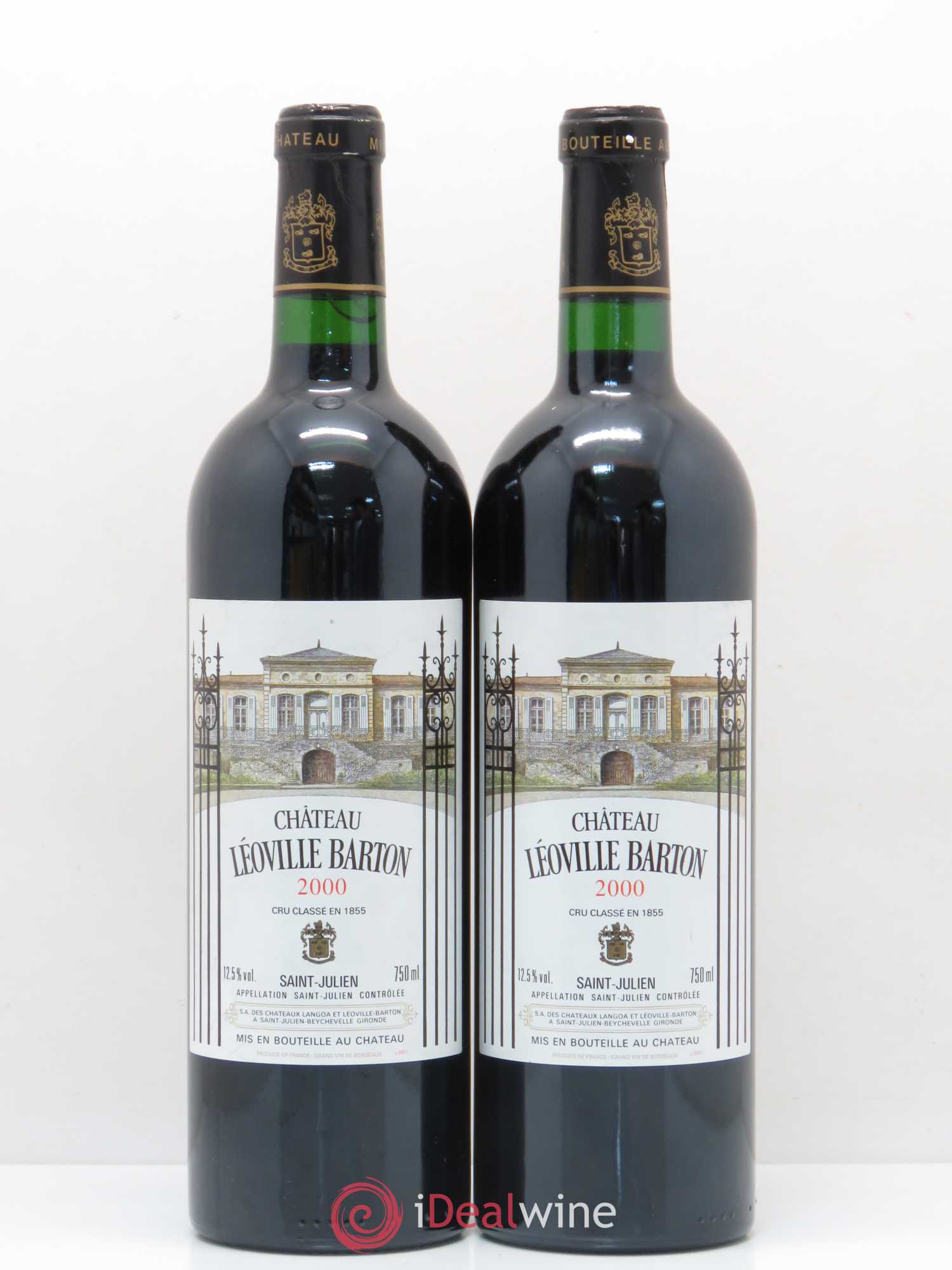Château Léoville Barton 2ème Grand Cru Classé 2000 - Lot de 2 bouteilles - 0