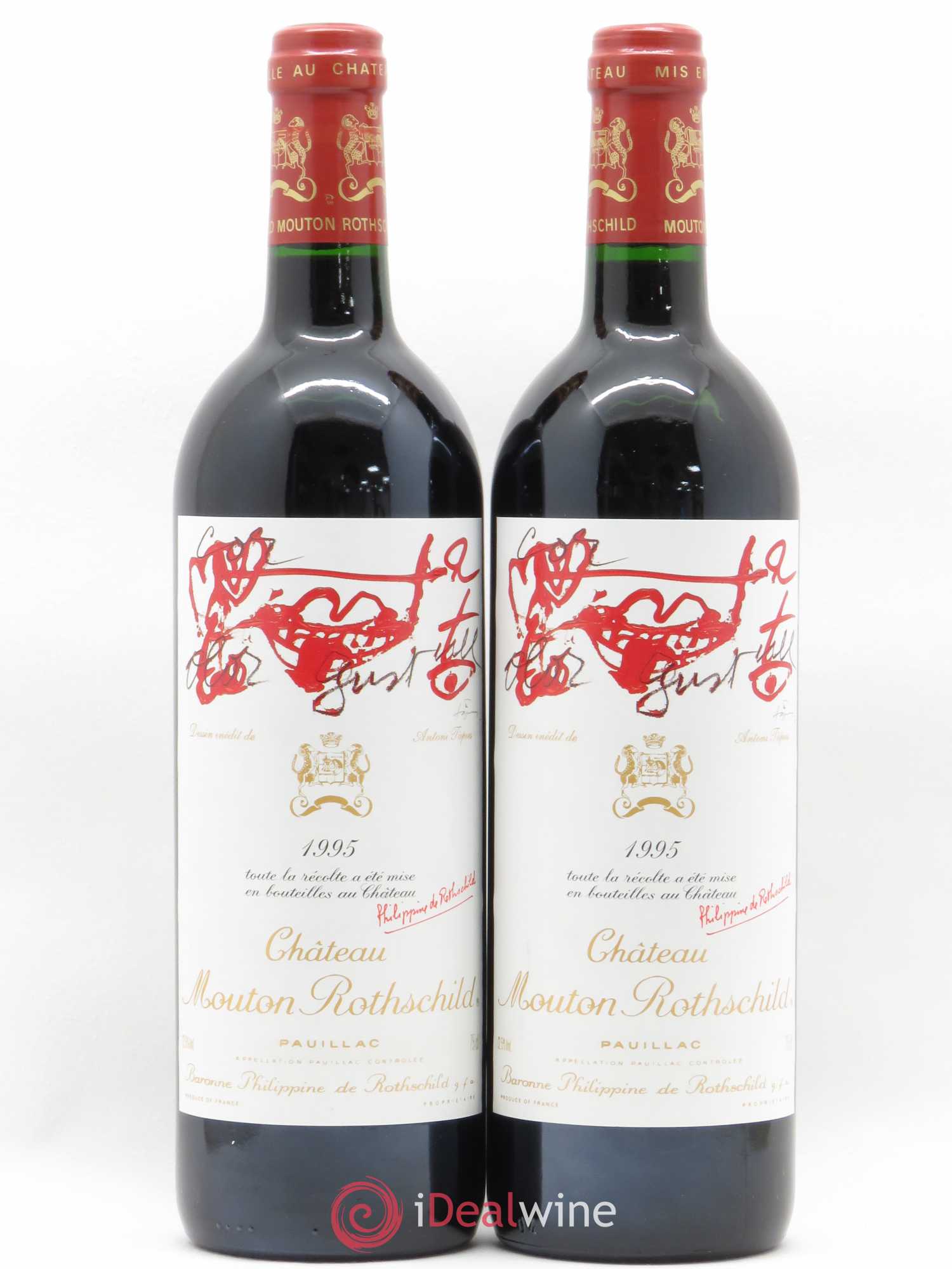 Château Mouton Rothschild 1er Grand Cru Classé (senza prezzo di riserva) 1995 - Lotto di 2 bottiglie - 0