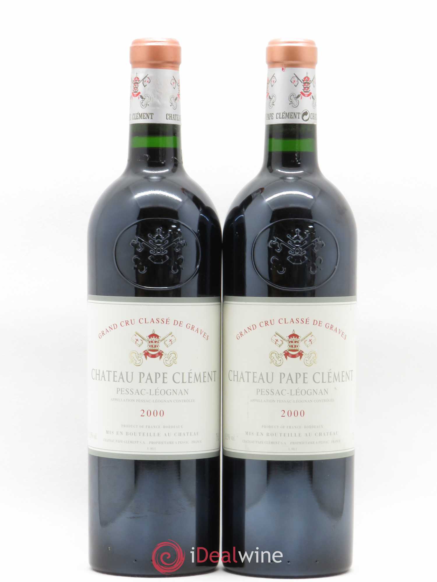 Château Pape Clément Cru Classé de Graves (sans prix de réserve) 2000 - Lot de 2 bouteilles - 0