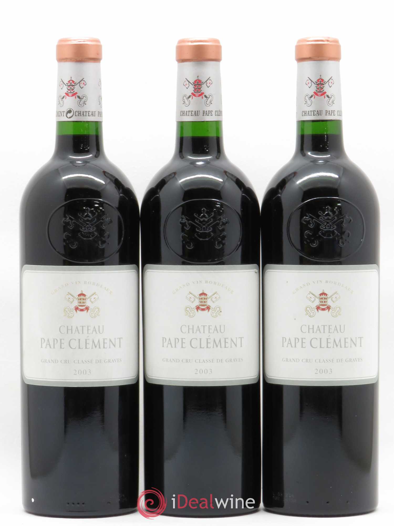 Château Pape Clément Cru Classé de Graves (sans prix de réserve) 2003 - Lot de 3 bouteilles - 0