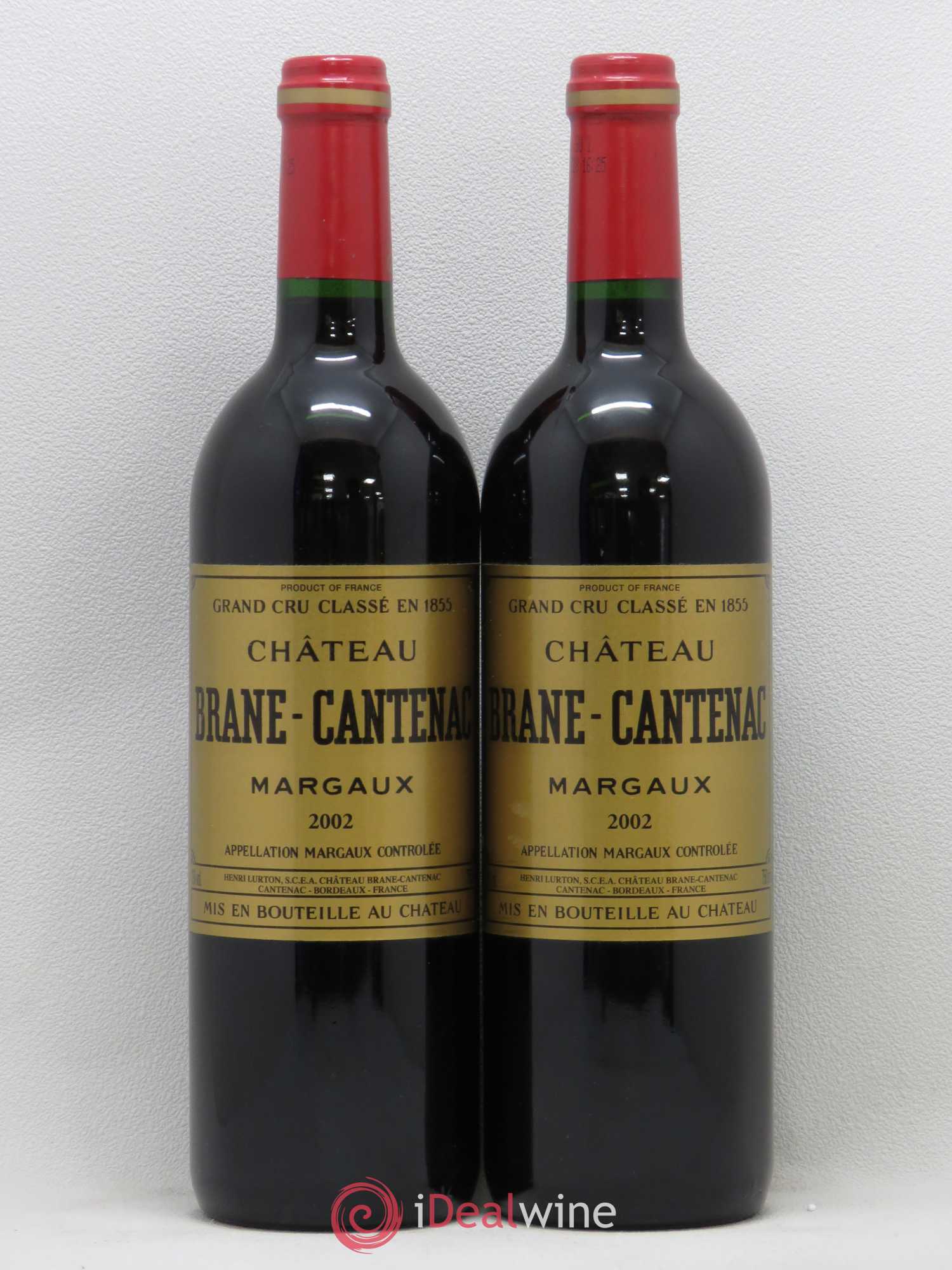 Château Brane Cantenac 2ème Grand Cru Classé (sans prix de réserve) 2002 - Lot de 2 bouteilles - 0