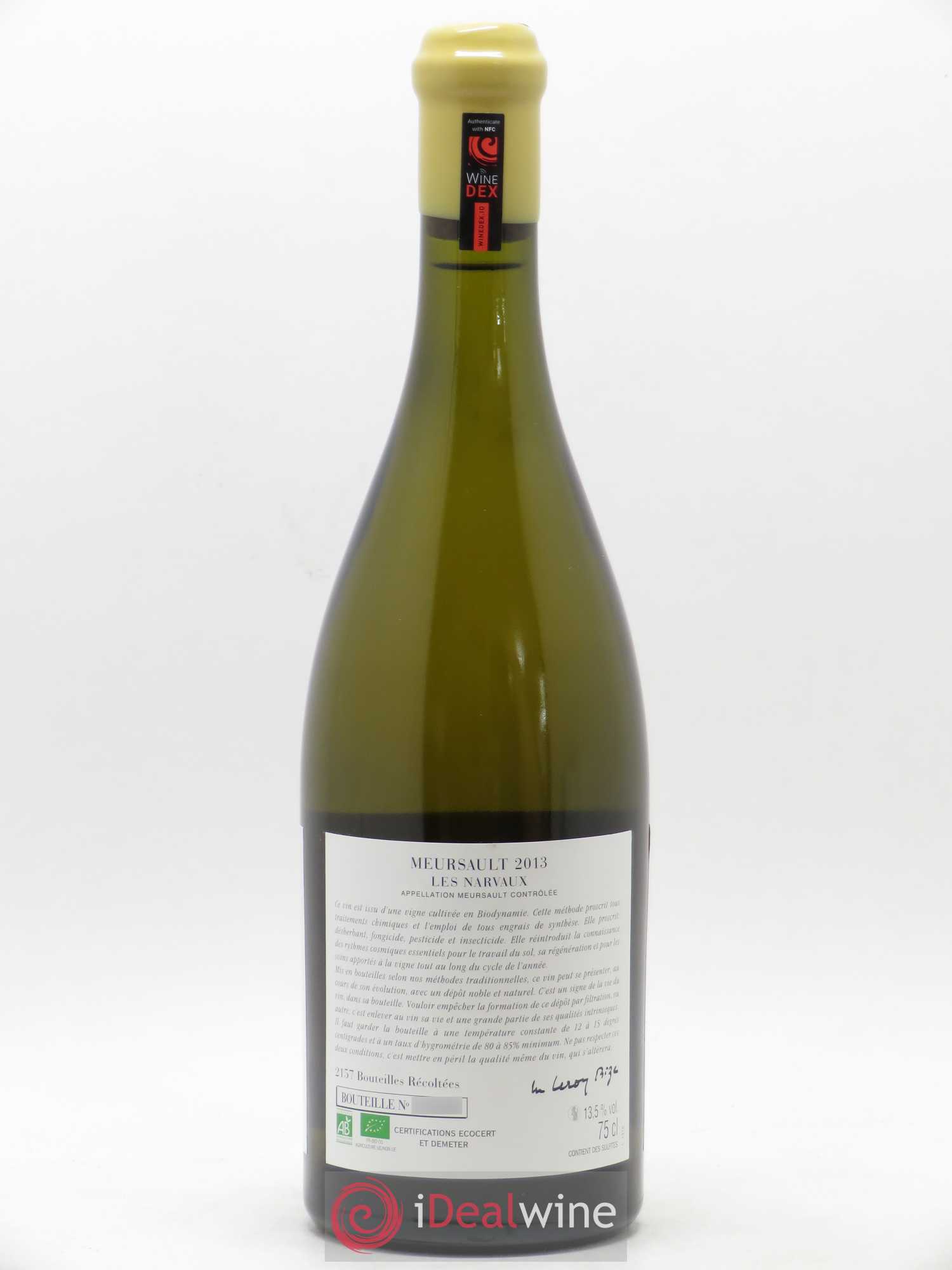 Meursault Les Narvaux d'Auvenay (Domaine) 2013 - Lotto di 1 bottiglia - 1