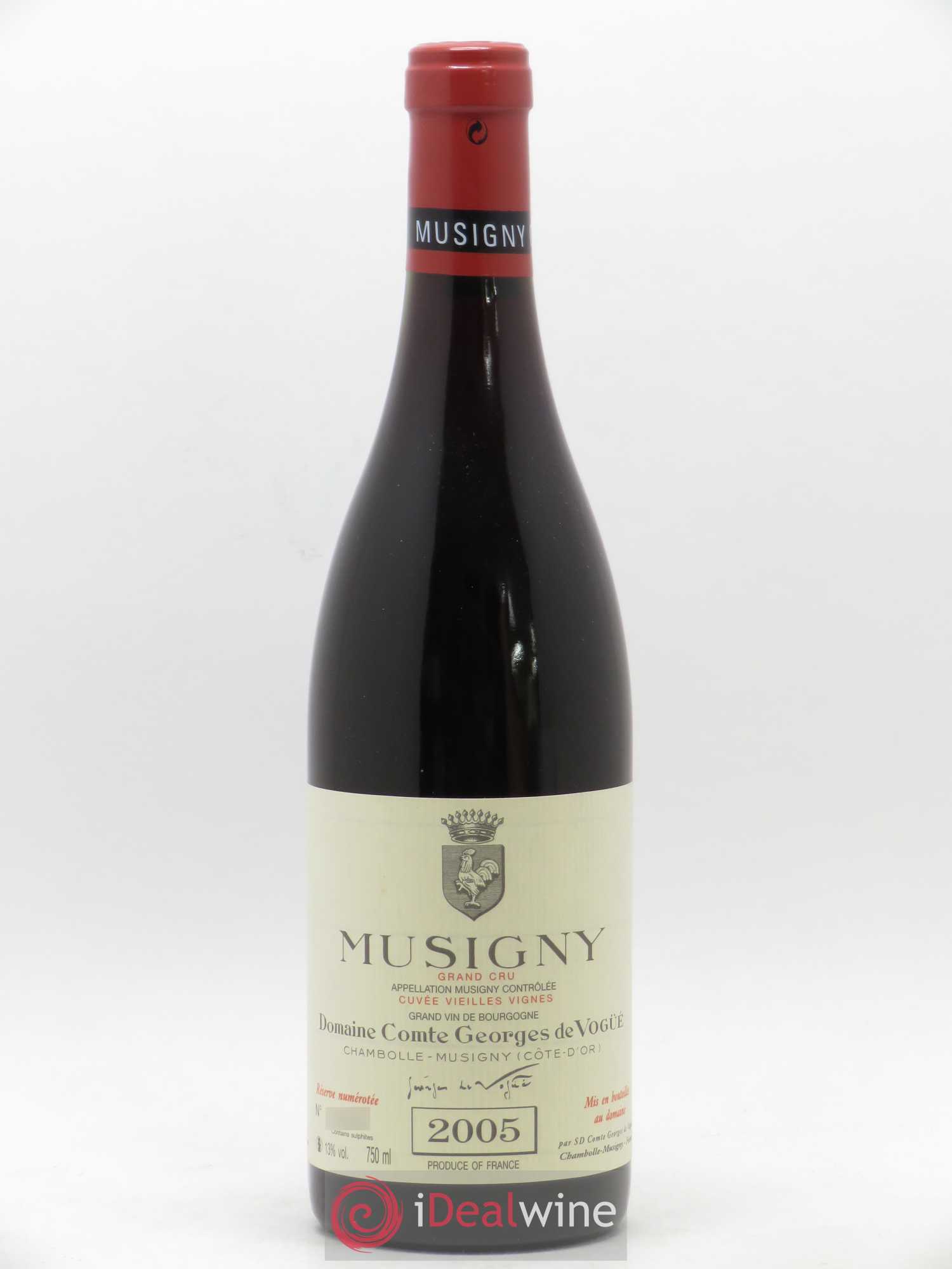 Musigny Grand Cru Cuvée Vieilles Vignes Comte Georges de Vogüé 2005 - Lot de 1 bouteille - 0