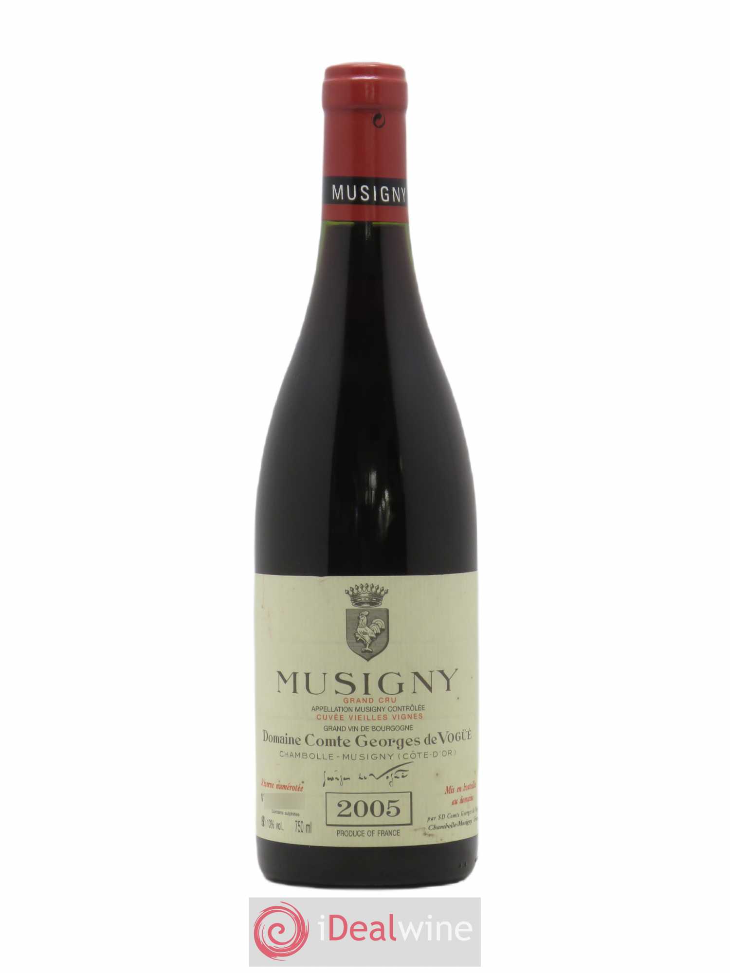 Musigny Grand Cru Cuvée Vieilles Vignes Comte Georges de Vogüé 2005 - Lot de 1 bouteille - 0