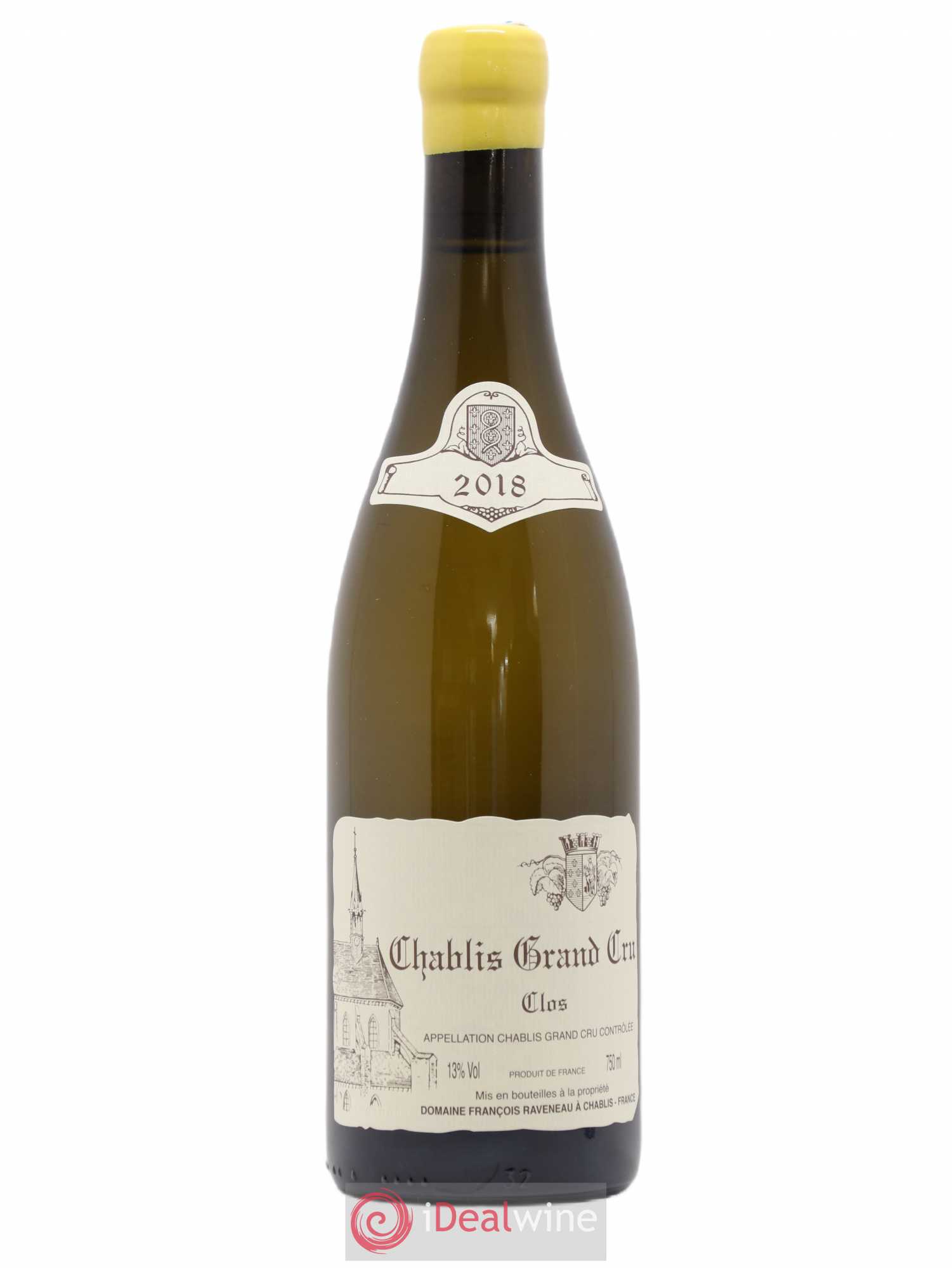 Chablis Grand Cru Clos Raveneau (Domaine) (sans prix de réserve) 2018 - Lot de 1 bouteille - 0
