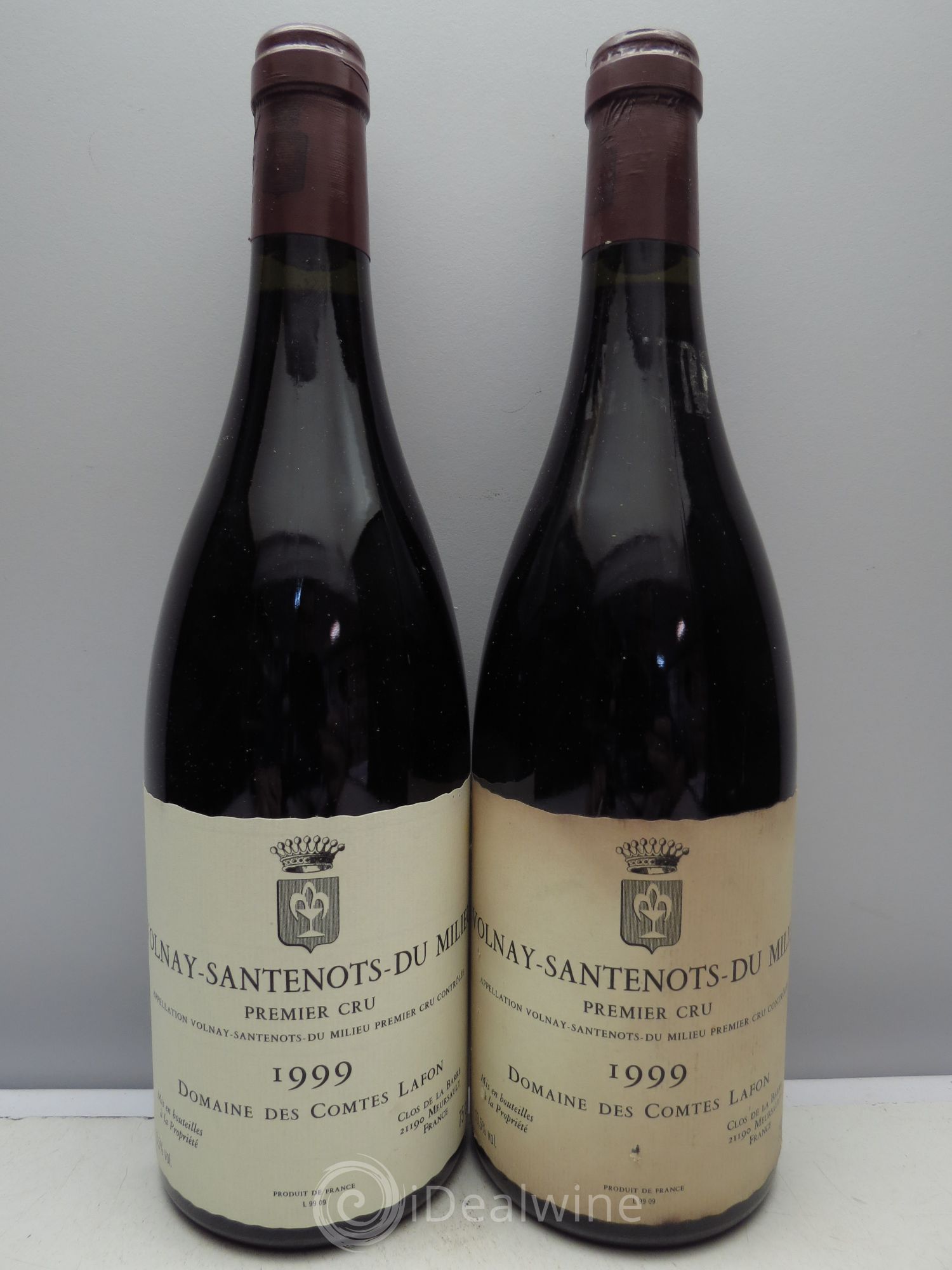 Volnay 1er Cru Santenots du Milieu Comtes Lafon (Domaine des) 1999 - Lot de 2 bouteilles - 0