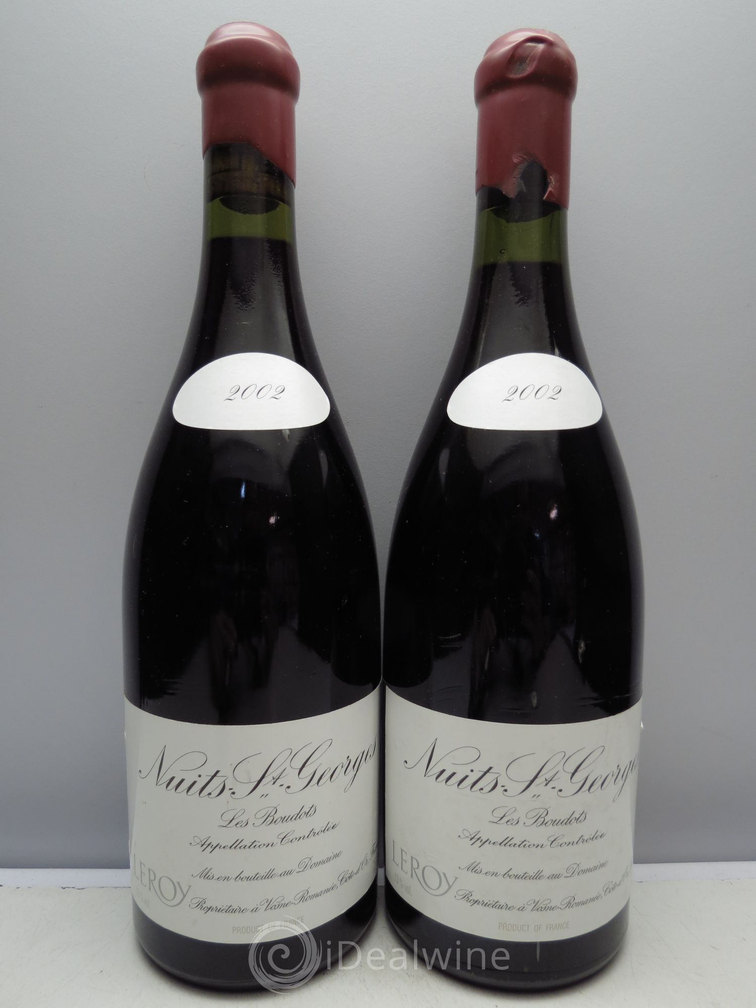 Nuits-Saint-Georges 1er Cru Aux Boudots Leroy (Domaine) 2002 - Lot de 2 bouteilles - 0