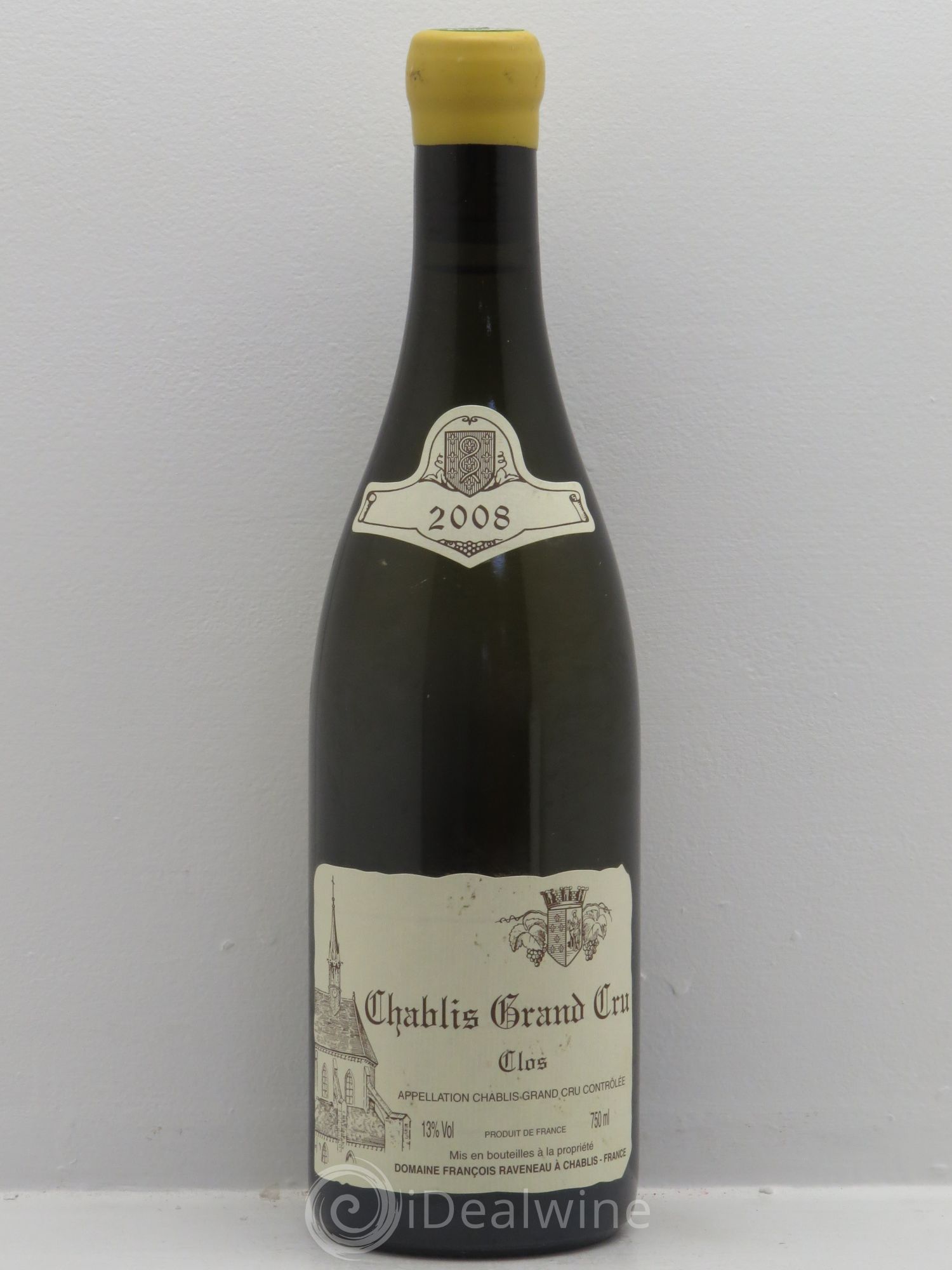 Chablis Grand Cru Clos Raveneau (Domaine) 2008 - Lot de 1 bouteille - 0