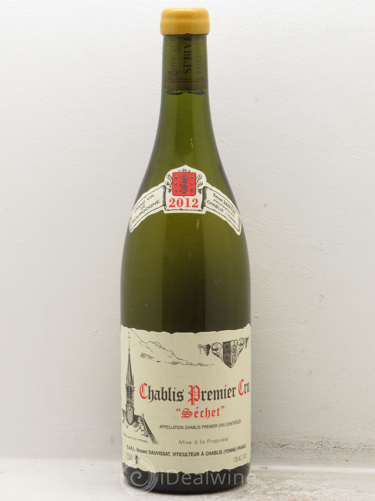 Chablis 1er Cru Séchet Vincent Dauvissat (Domaine) 2012 - Lot de 1 bouteille - 0