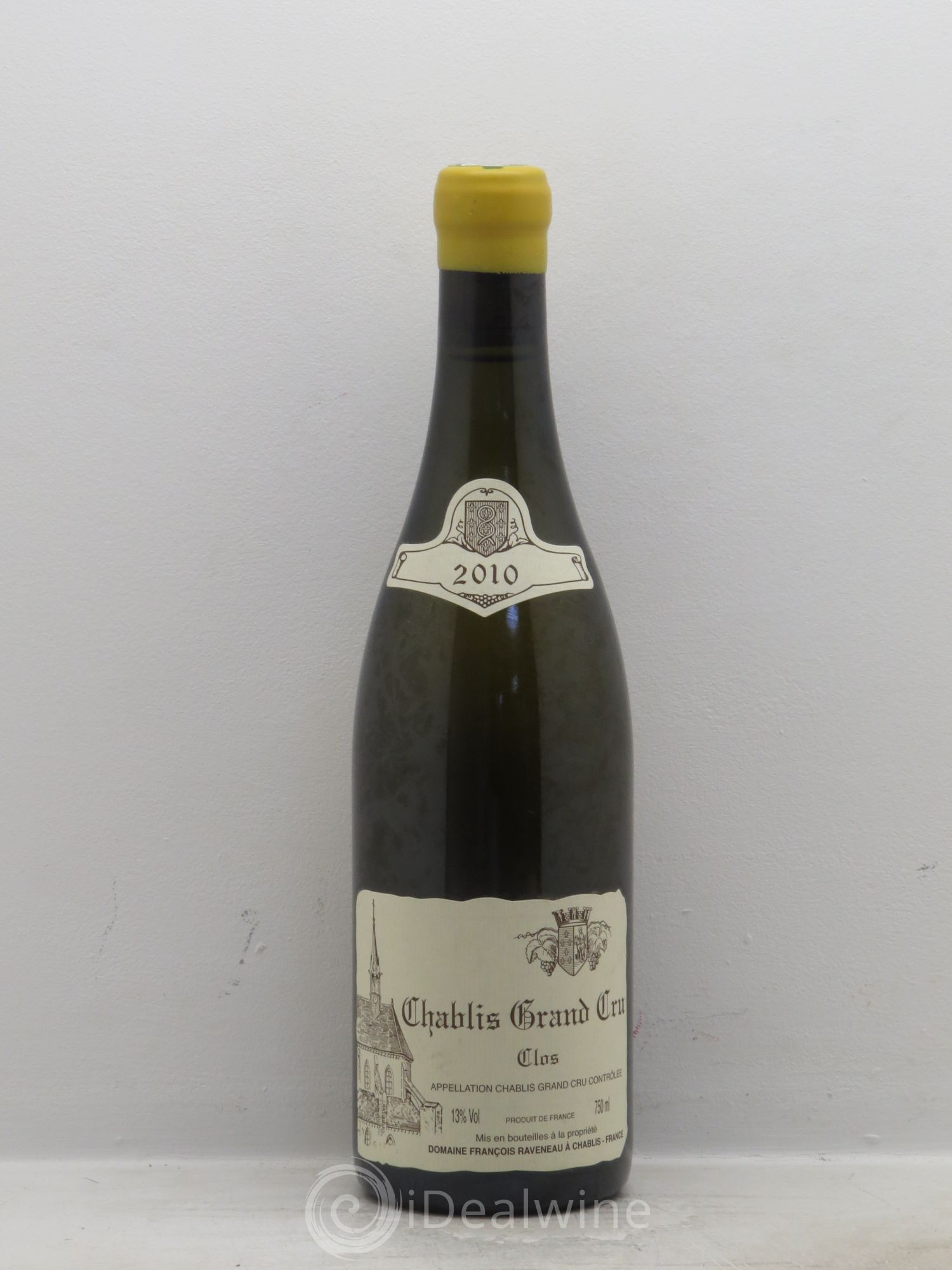 Chablis Grand Cru Clos Raveneau (Domaine) 2010 - Lot de 1 bouteille - 0