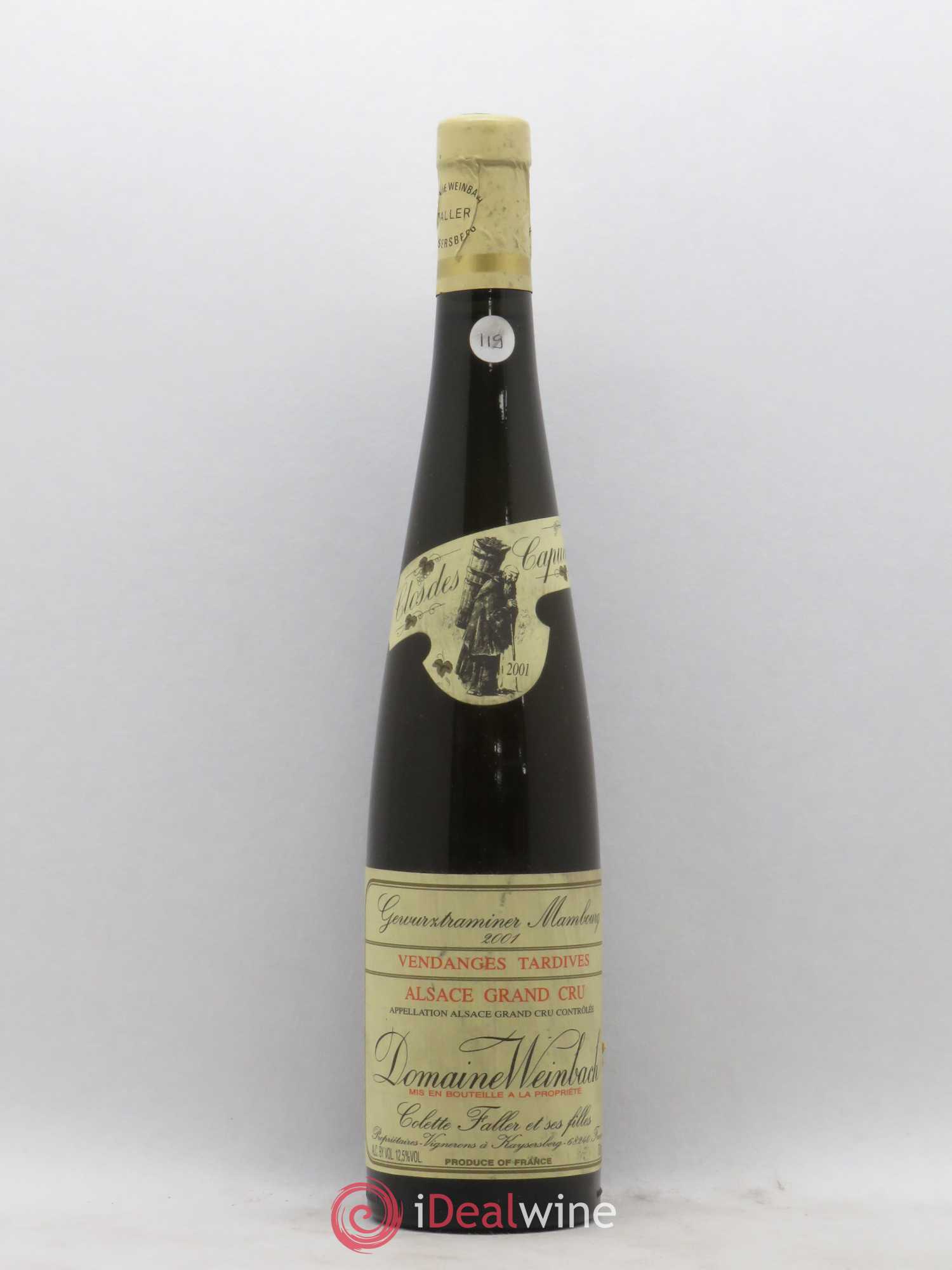 Alsace Gewurztraminer Vendanges Tardives Weinbach (Domaine) Grand Cru Mambourg 2001 - Lotto di 1 bottiglia - 0