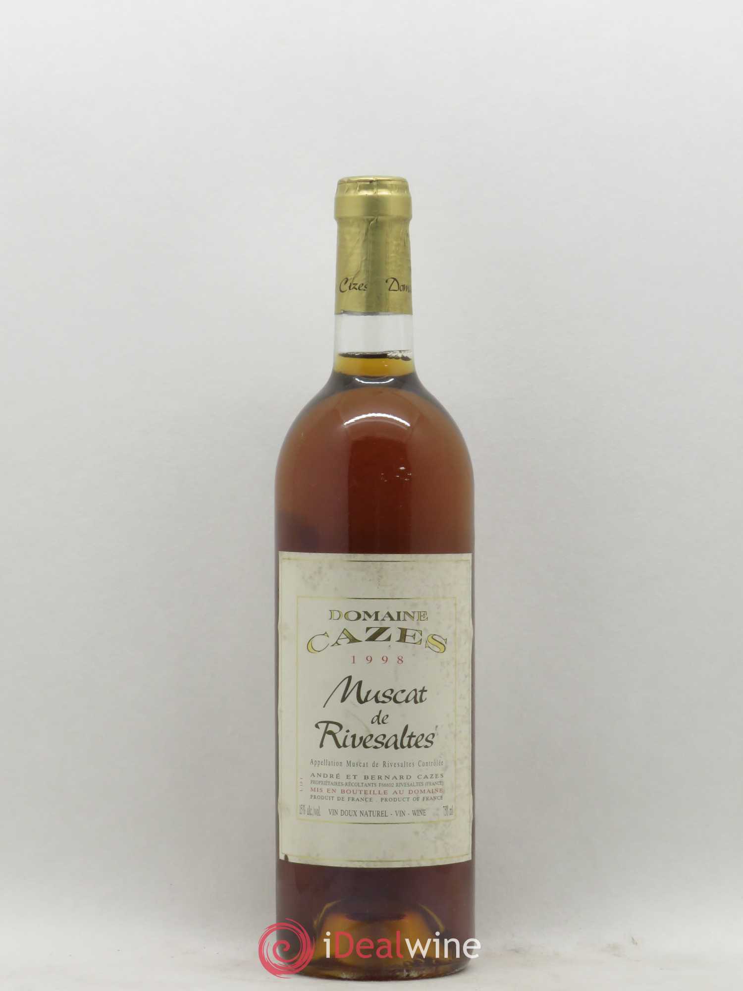 Muscat de Rivesaltes Domaine Cazes 1998 - Posten von 1 Flasche - 0