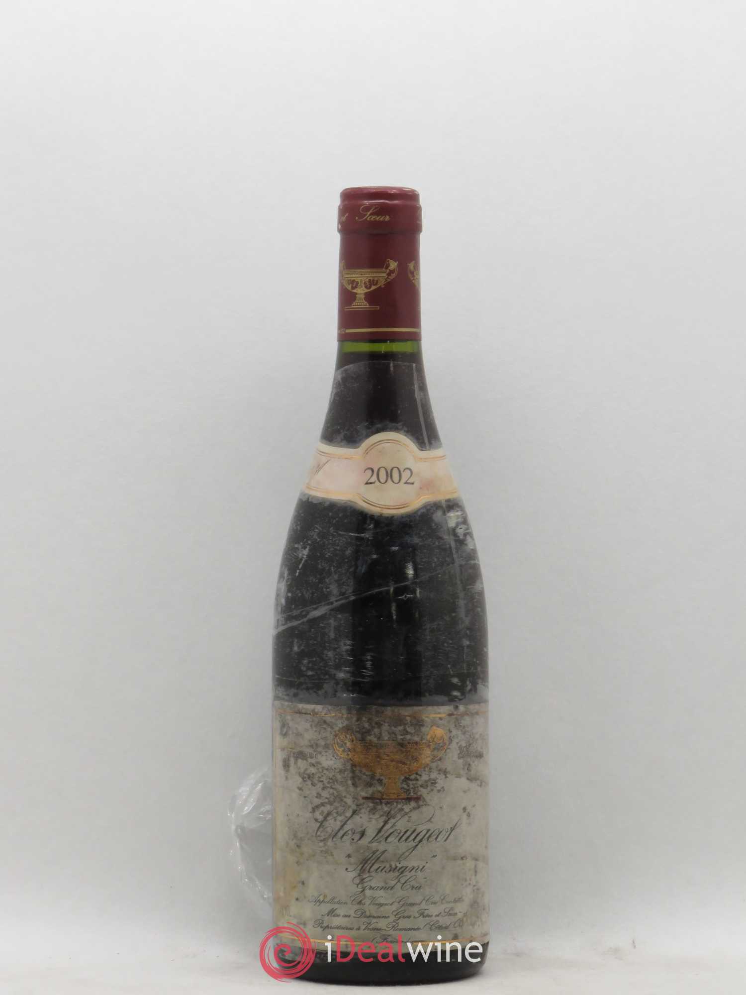 Clos de Vougeot Grand Cru Musigni Gros Frère & Soeur 2002 - Lot de 1 bouteille - 0