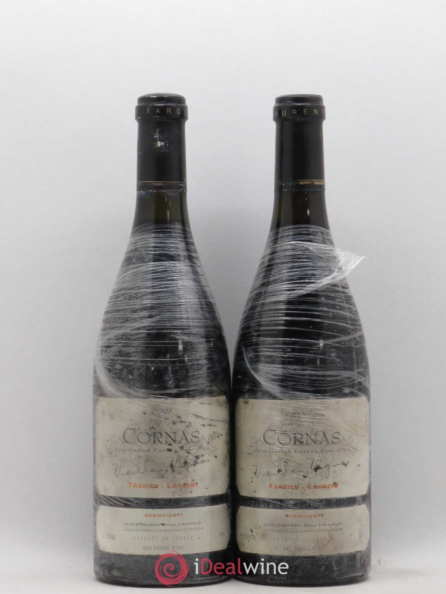 Cornas Vieilles vignes Maison Tardieu-Laurent 2001 - Lot de 2 bouteilles - 0