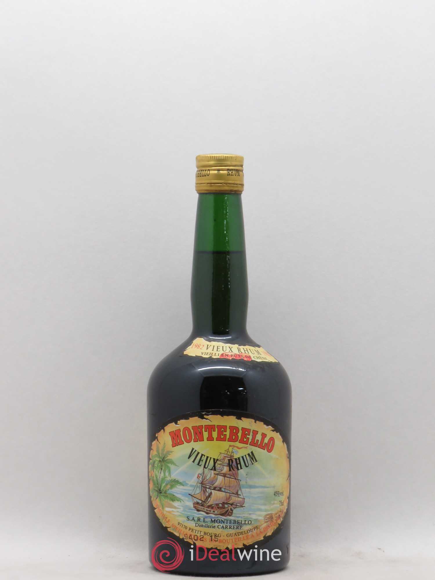 Rhum Guadeloupe Montebello 1982 - Lotto di 1 bottiglia - 0