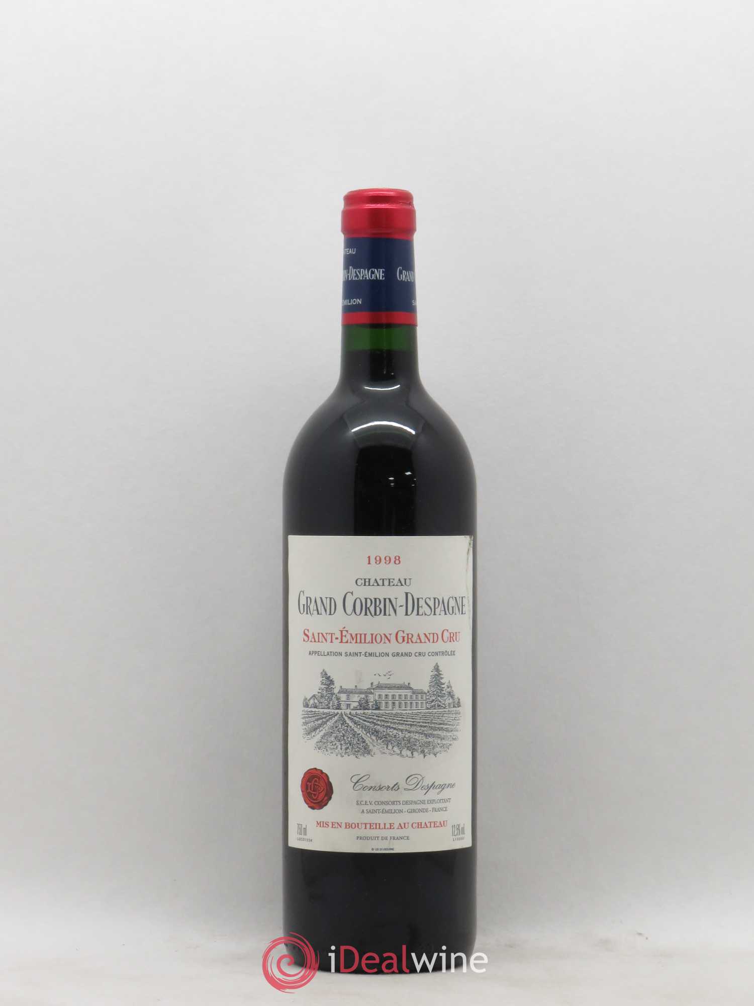 Château Grand Corbin Despagne Grand Cru Classé 1998 - Lot de 1 bouteille - 0