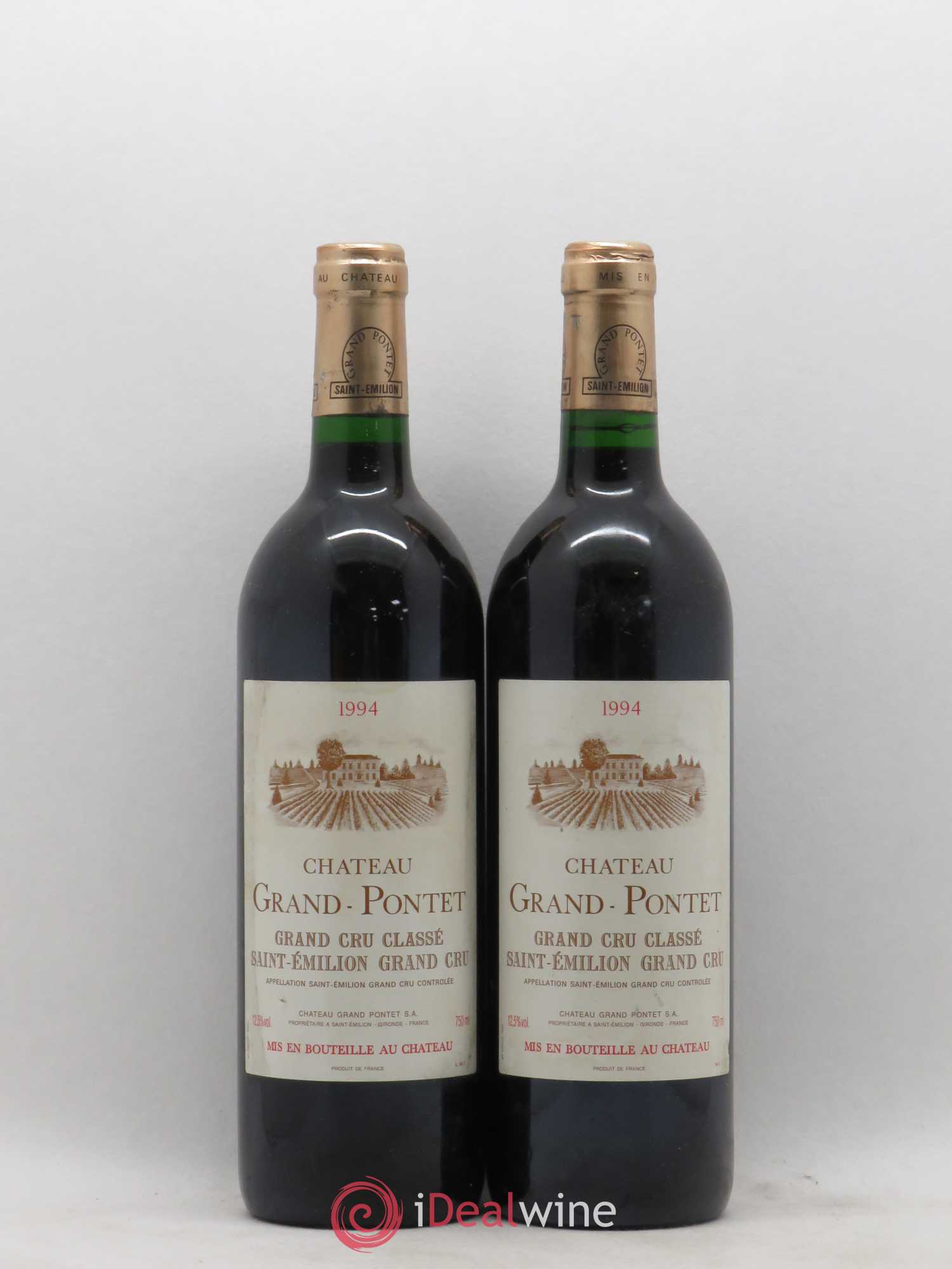 Château Grand Pontet Grand Cru Classé 1994 - Lot de 2 bouteilles - 0