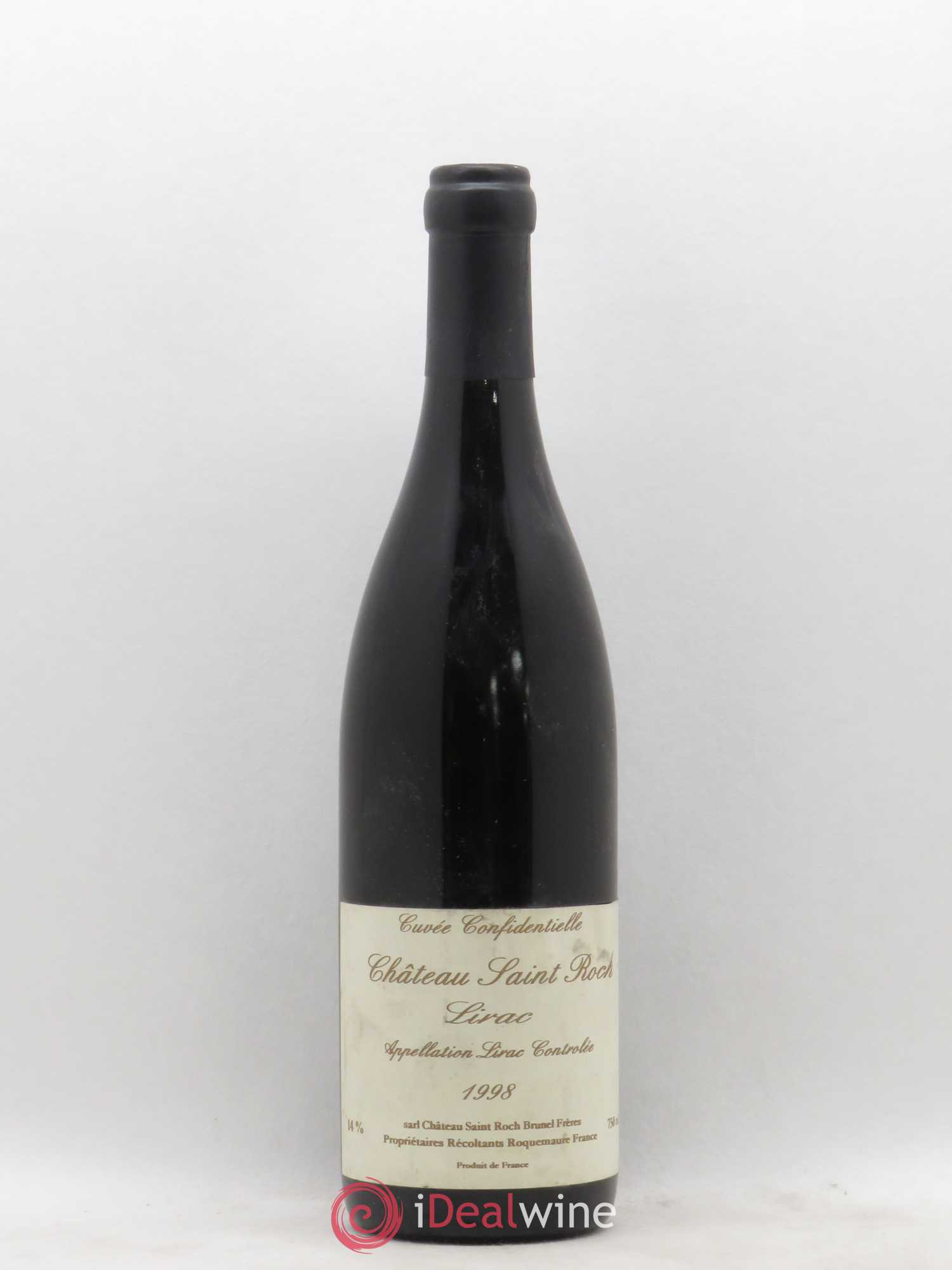 Lirac Cuvée Confidentielle Château Saint Roch (sans prix de réserve) 1998 - Posten von 1 Flasche - 0