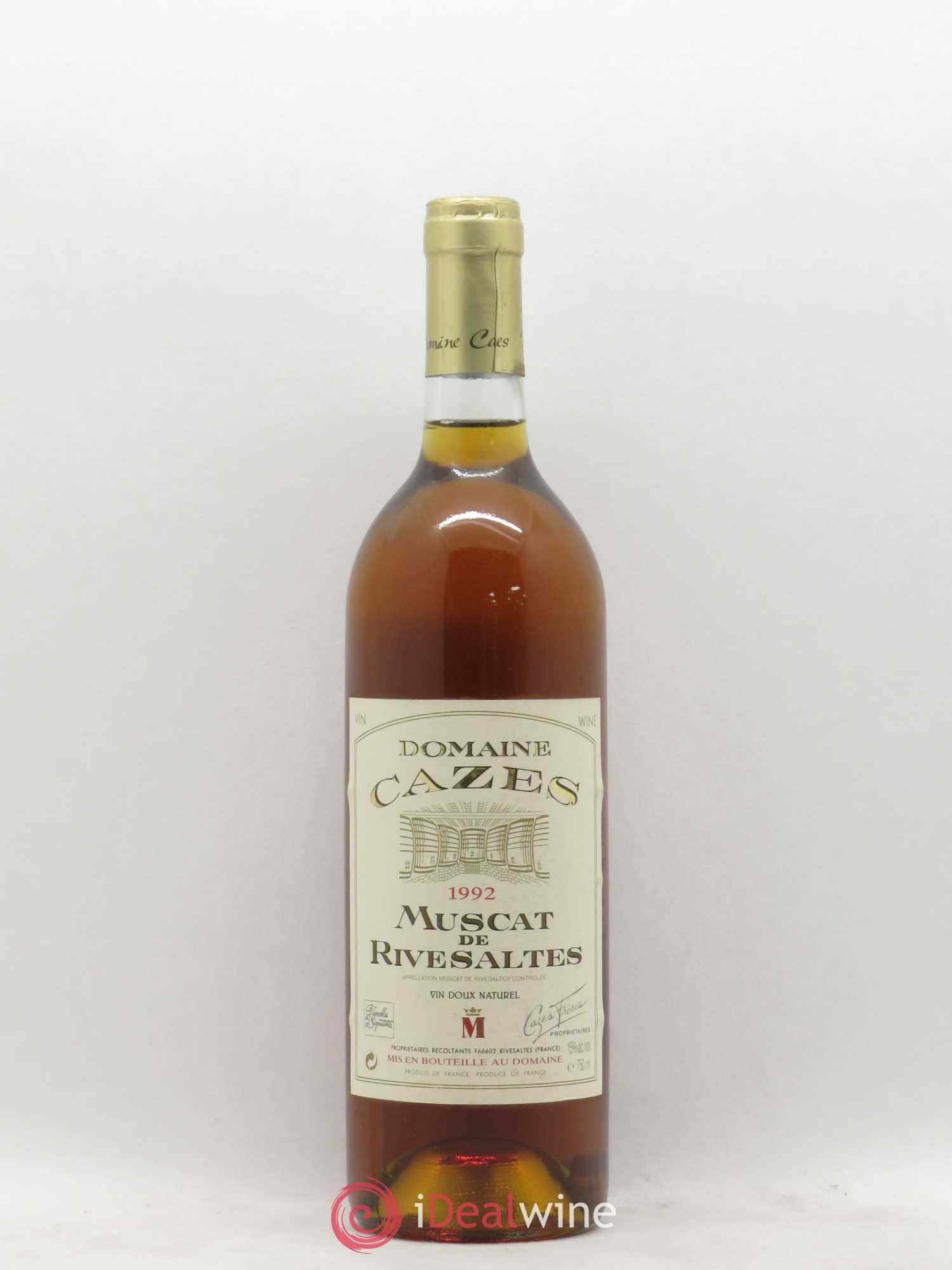 Muscat de Rivesaltes Domaine Cazes 1992 - Posten von 1 Flasche - 0