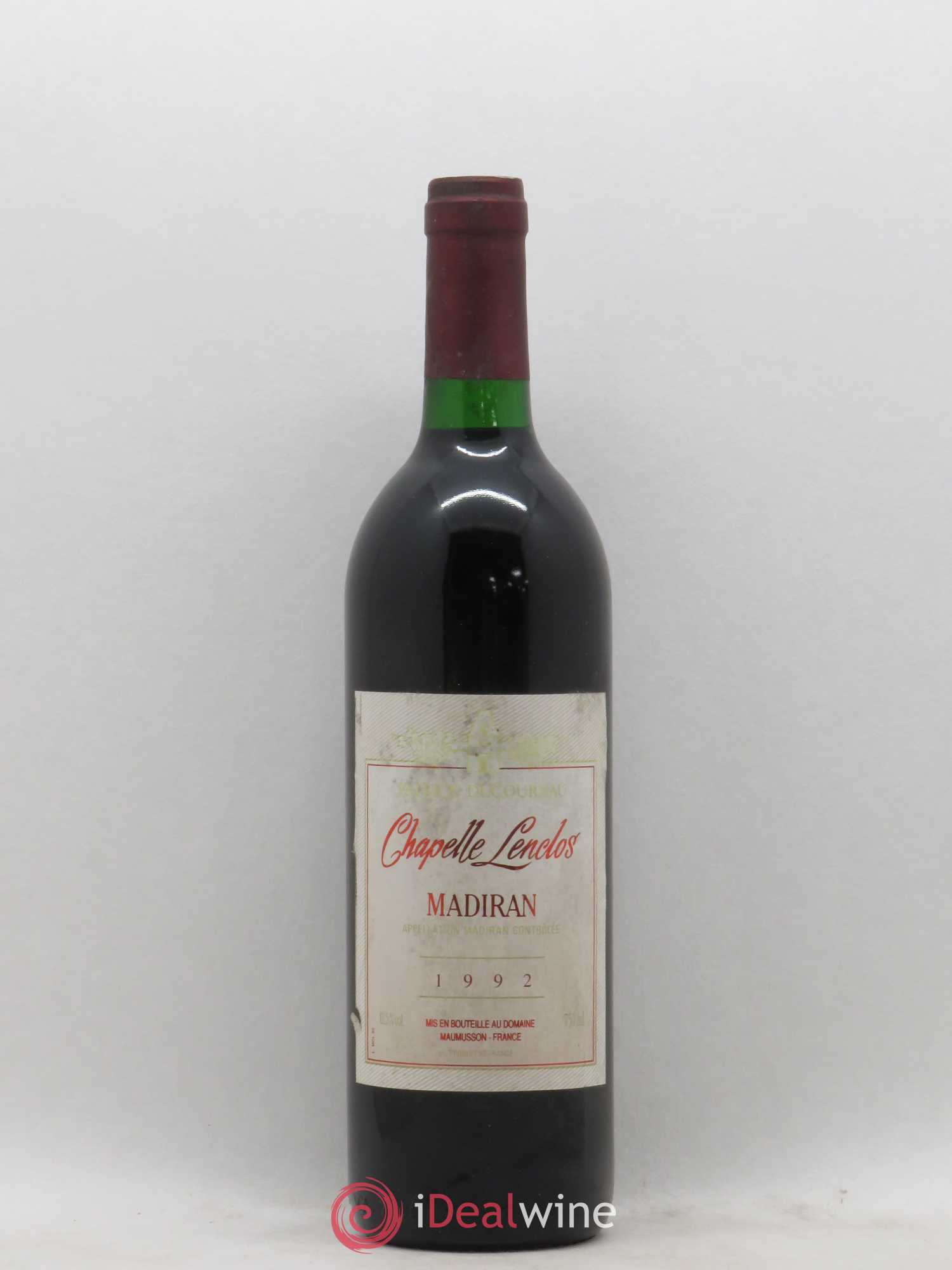 Madiran Chapelle-Lenclos 1992 - Posten von 1 Flasche - 0